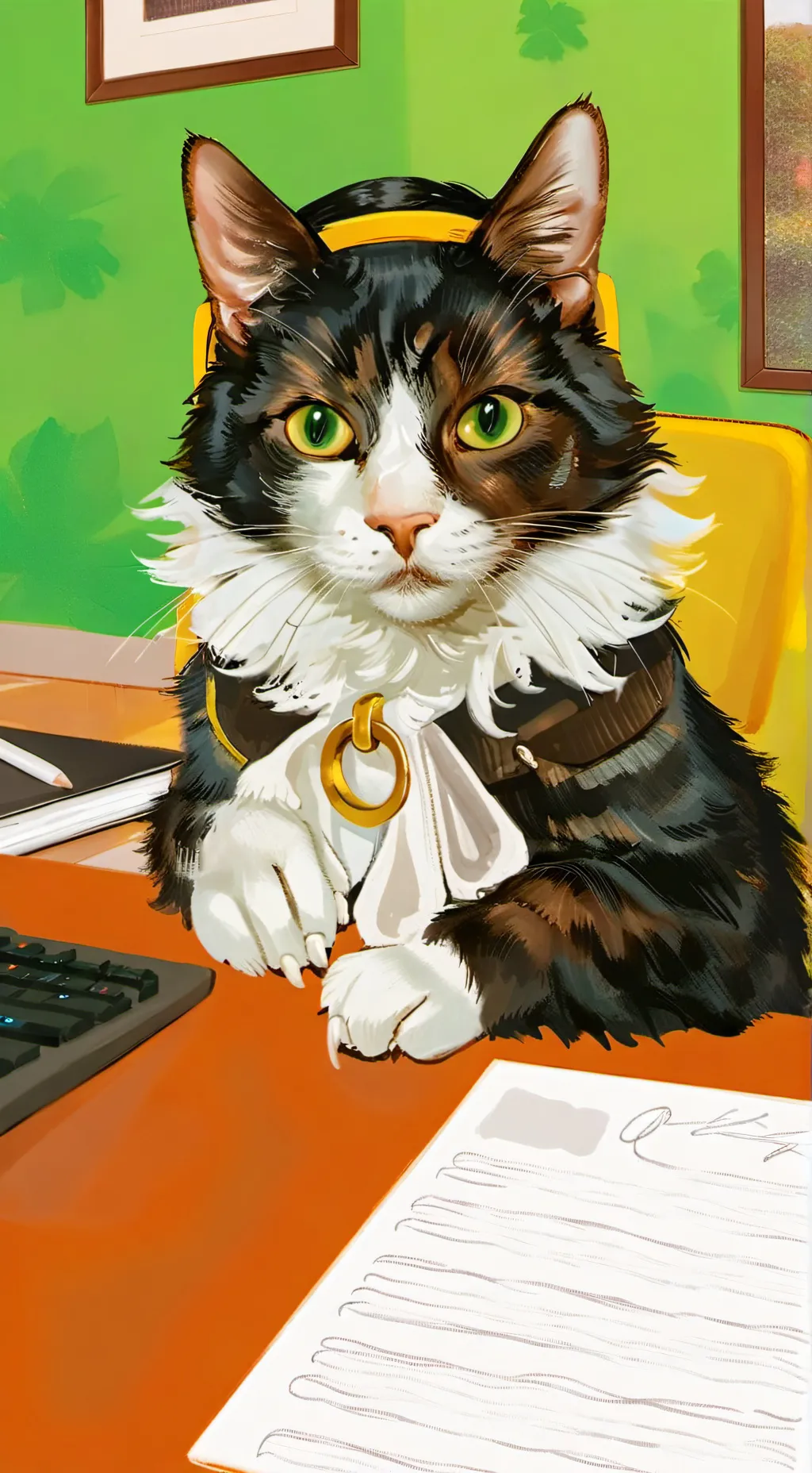 ai character: Pixel background