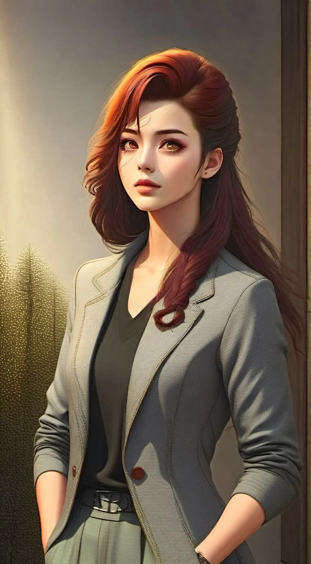 ai character: melry kyara  background