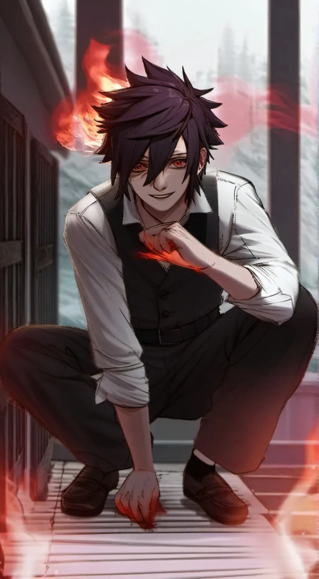 ai character: Valentine  background