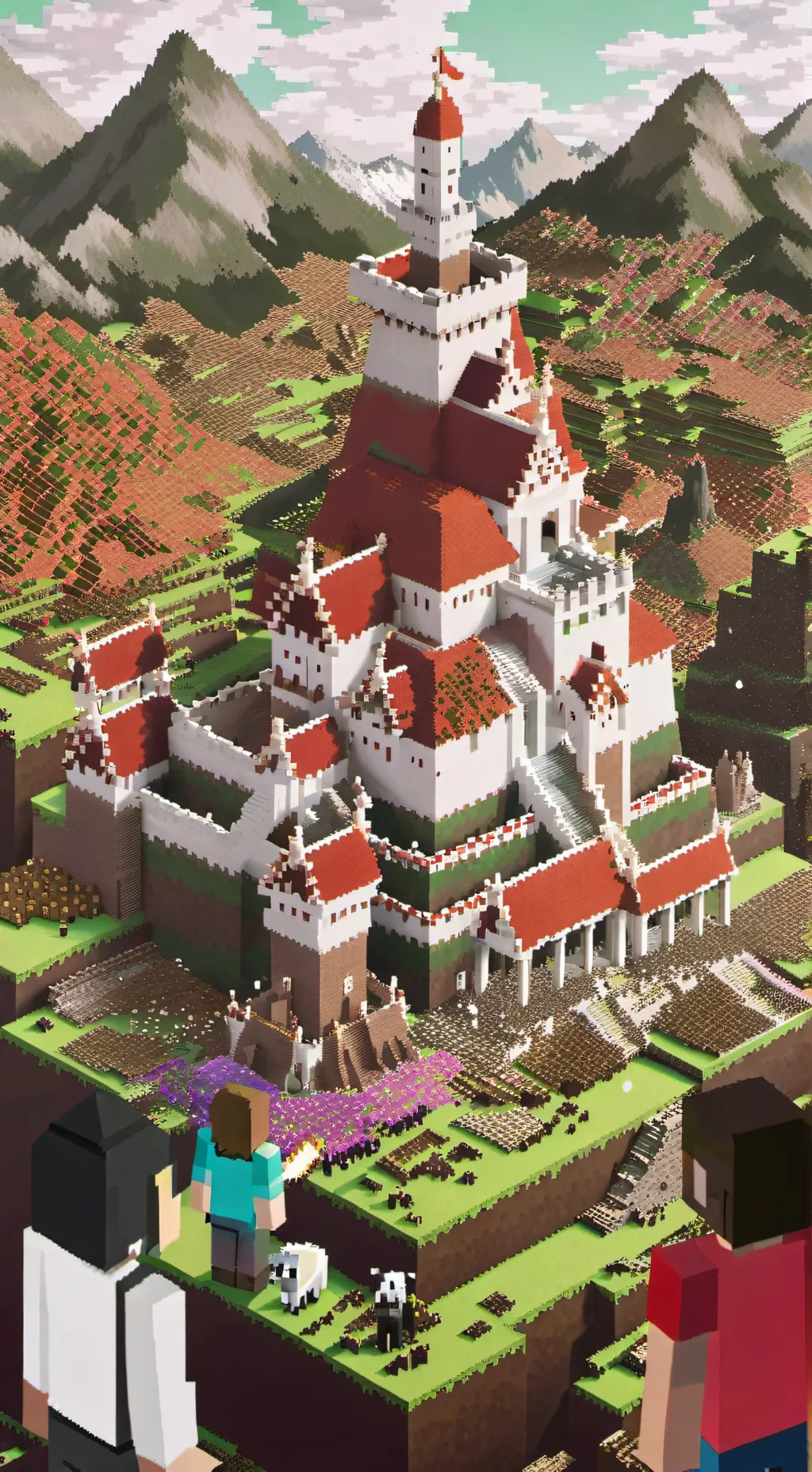 ai character: Minecraft Movie background