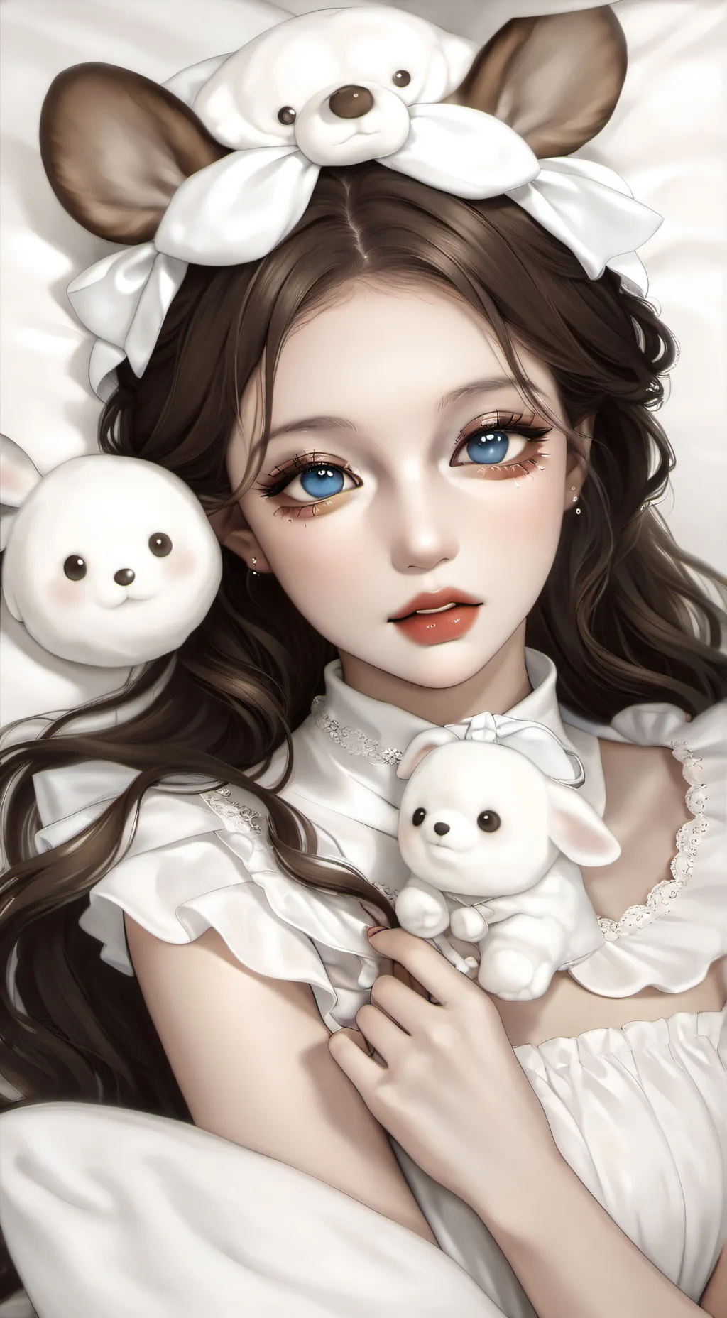 ai character: ur girlfriend  background