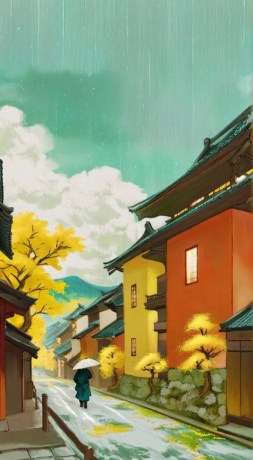 ai character: Demon Slayer Rain background