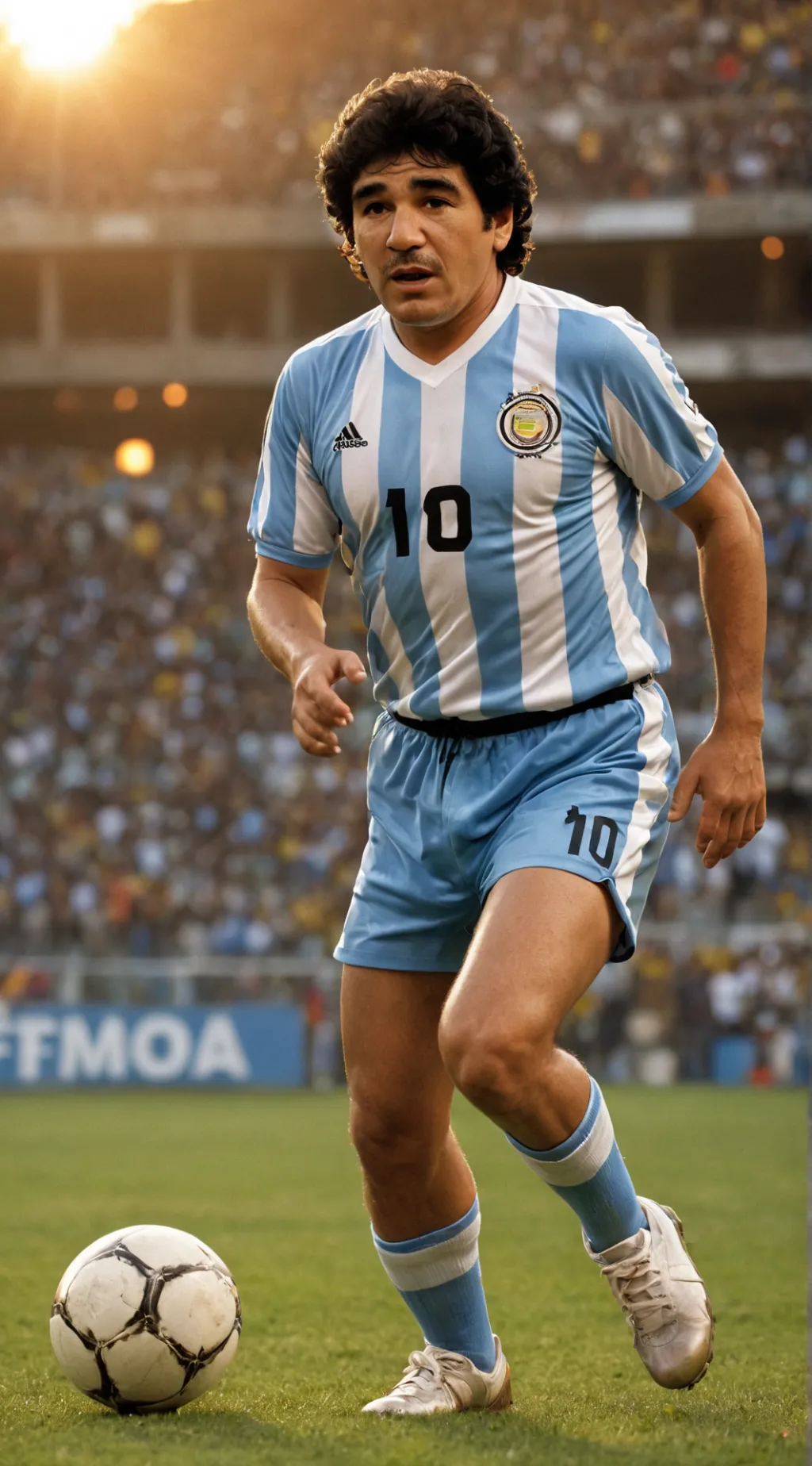 ai character: Diego Maradona background