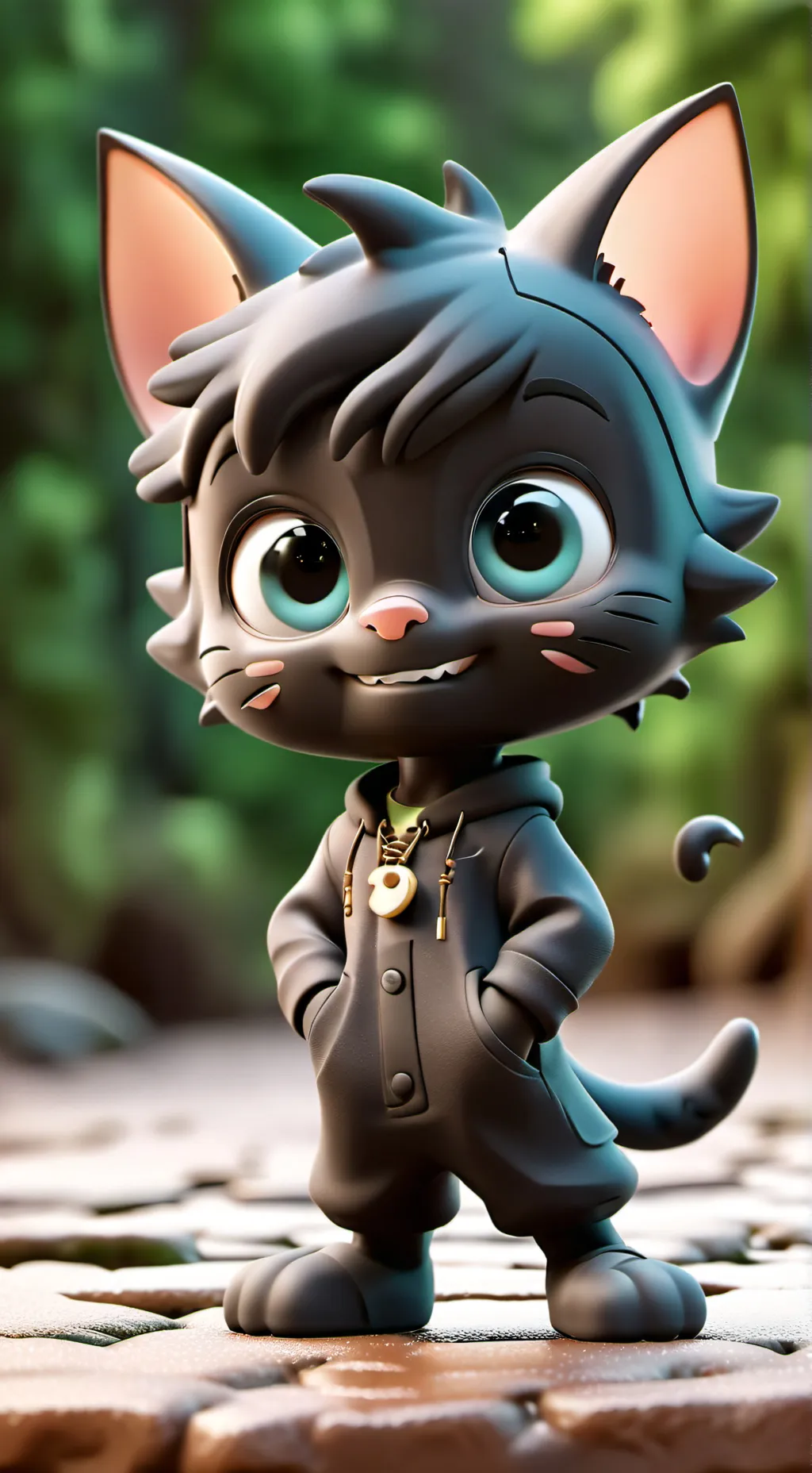 ai character: Kitten  background