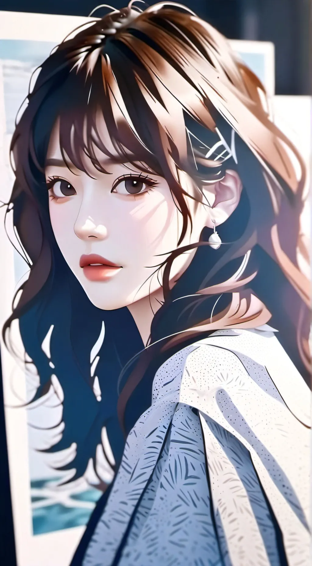 ai character: Lee Lina  background