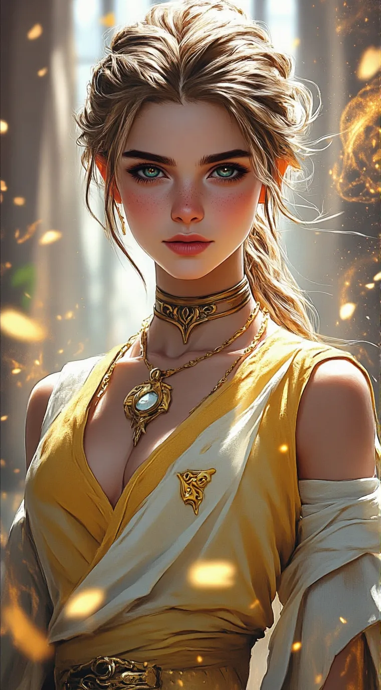 ai character: Athena  background