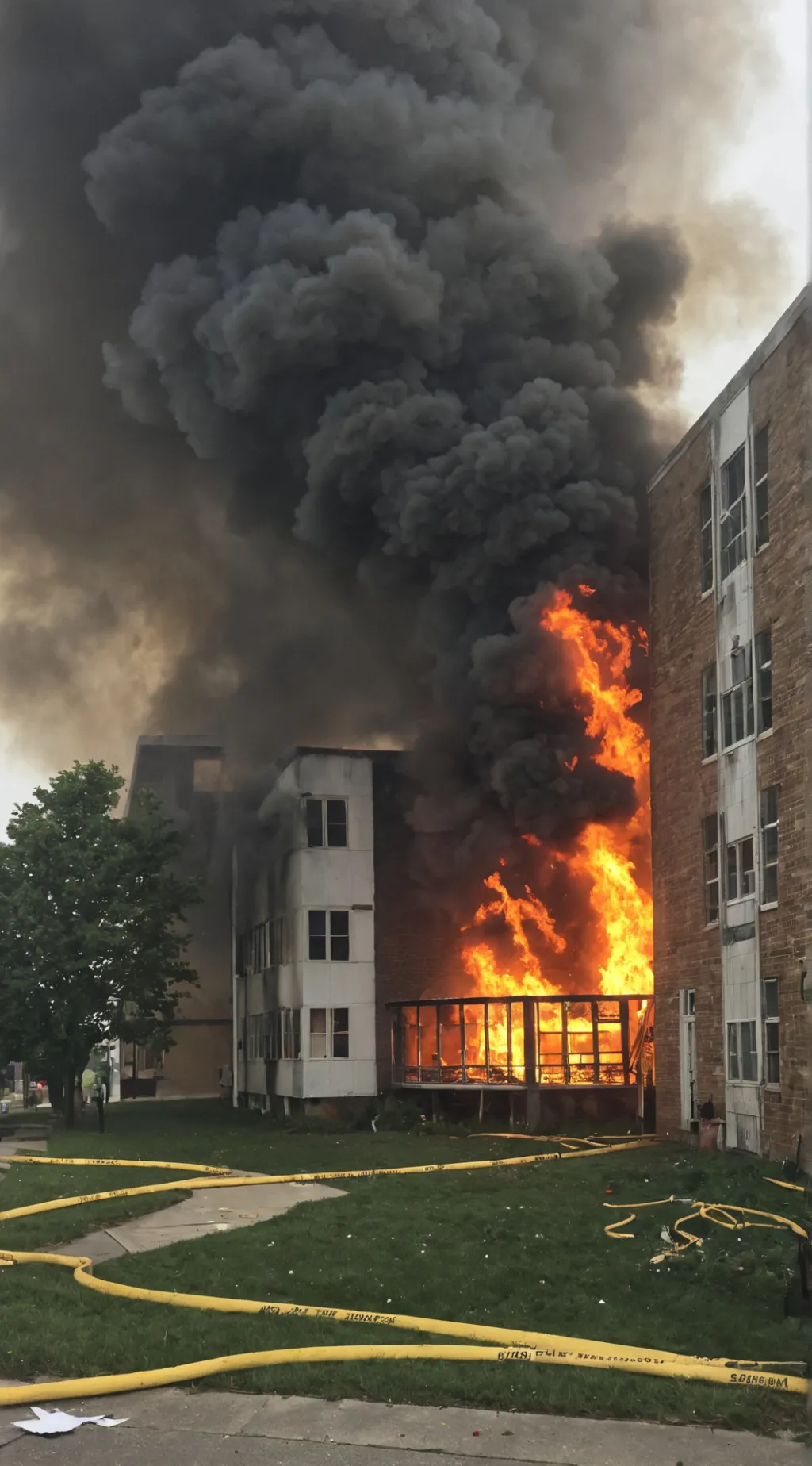 ai character: Your school fire🔥 background