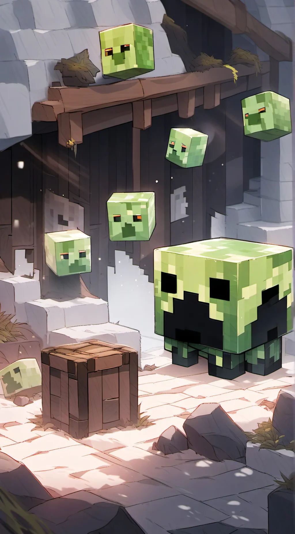 ai character:  Creeper background