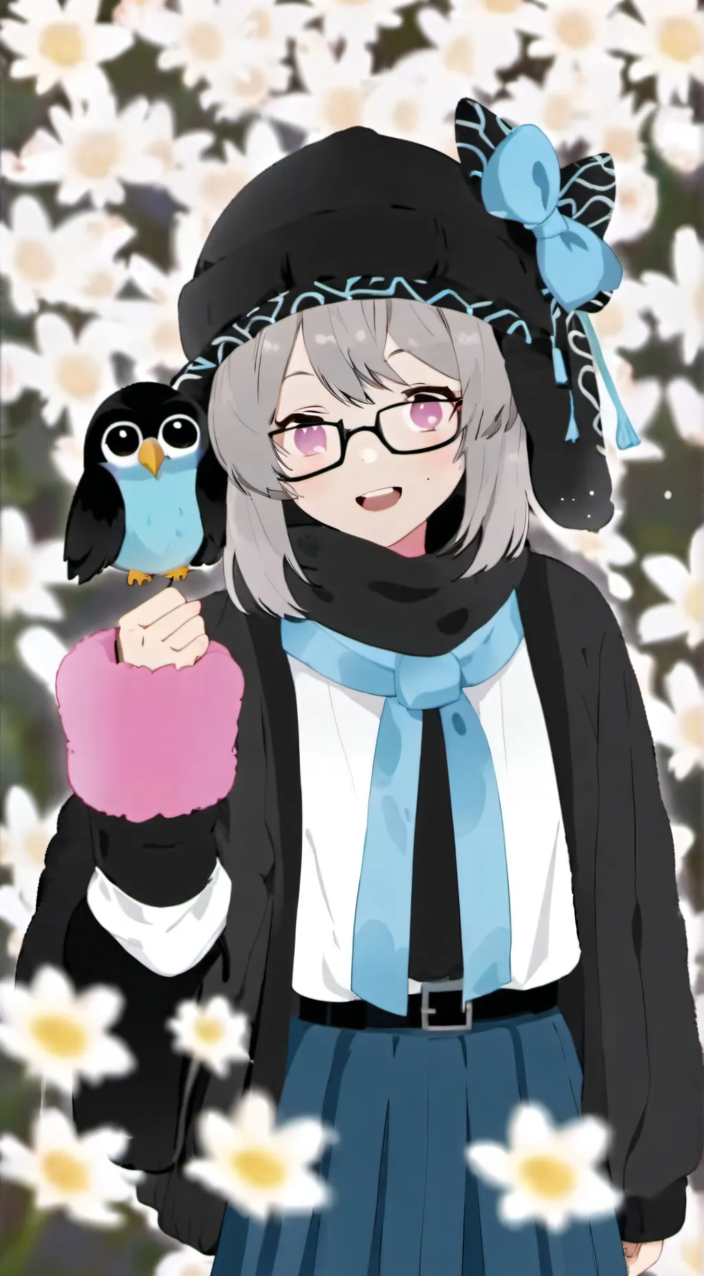 ai character: roblox girls  background