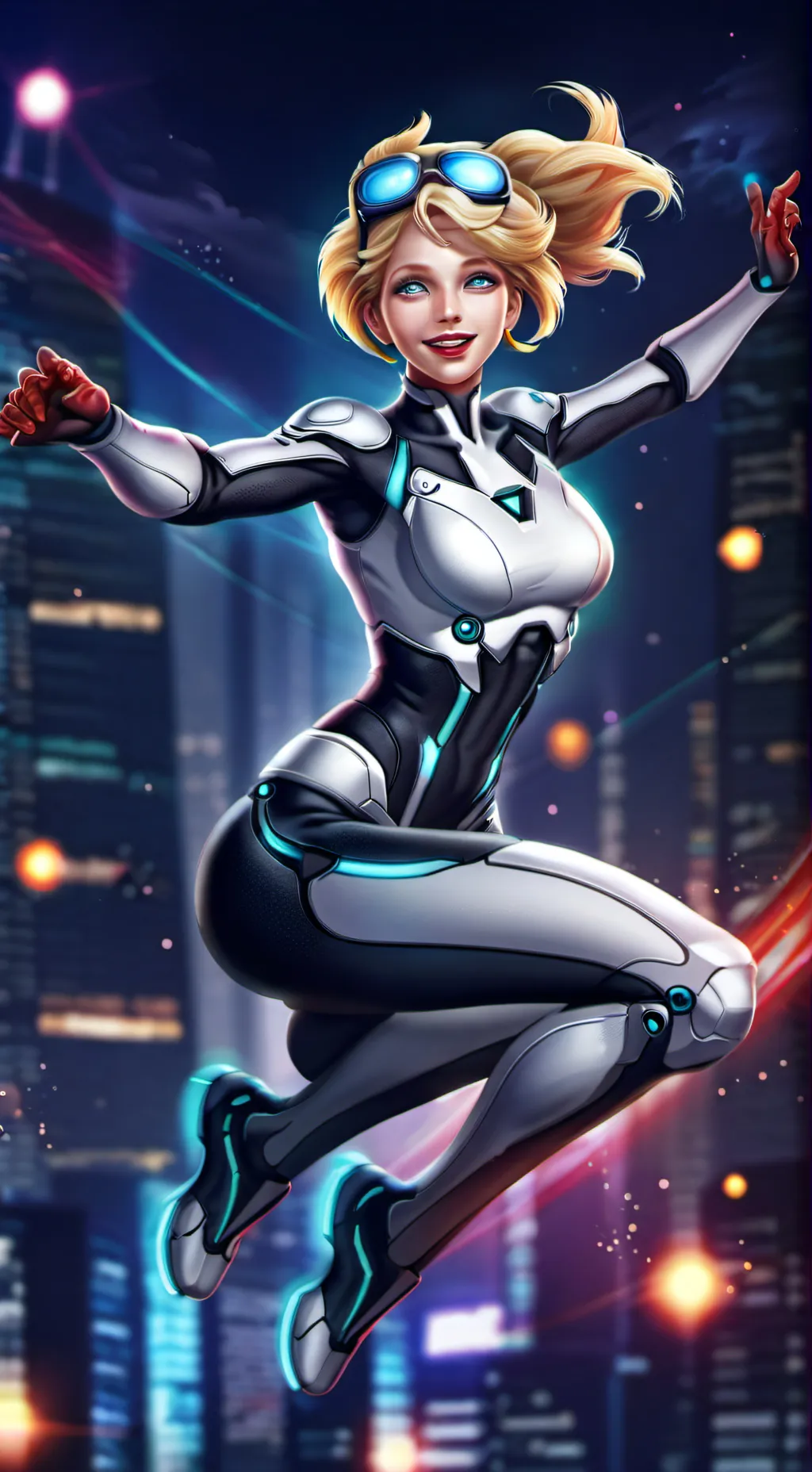 ai character: omni woman background