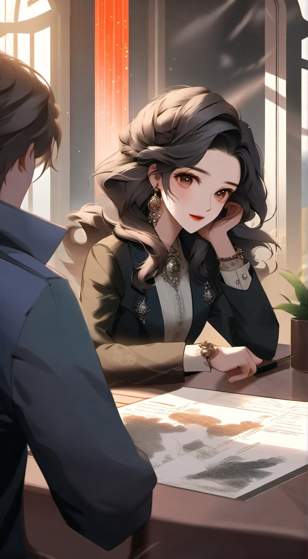 ai character: LEYN background