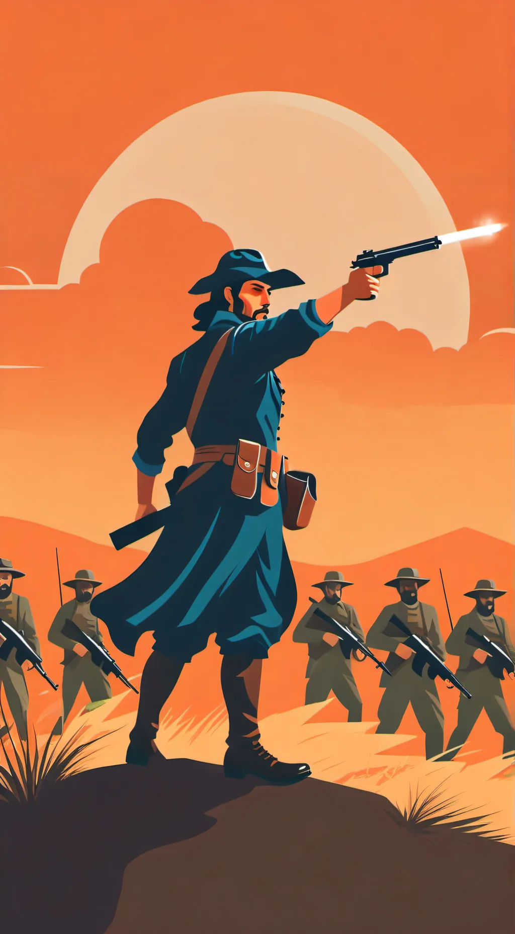 ai character: World war simulato background