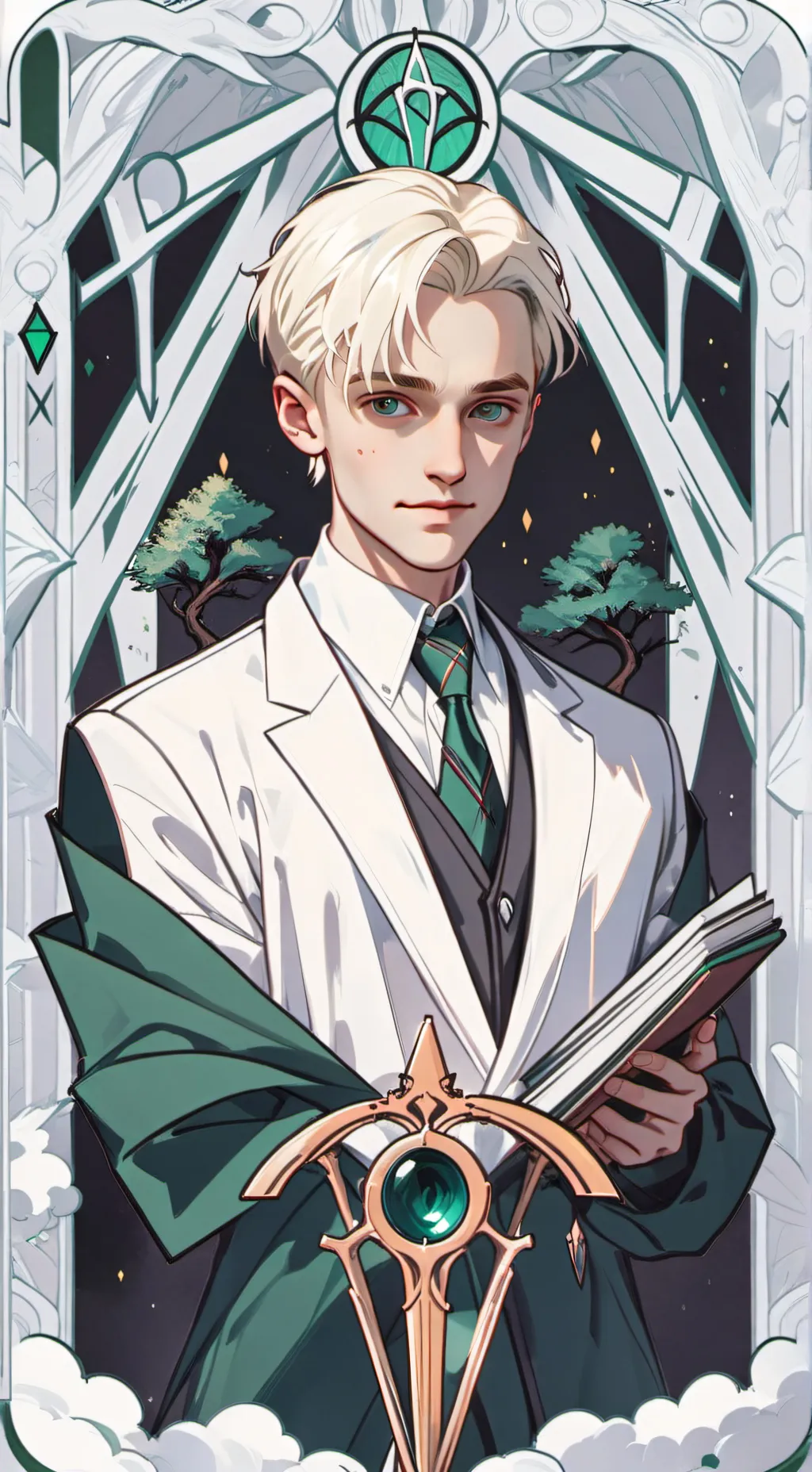 ai character: Spicy Draco Malfoy background