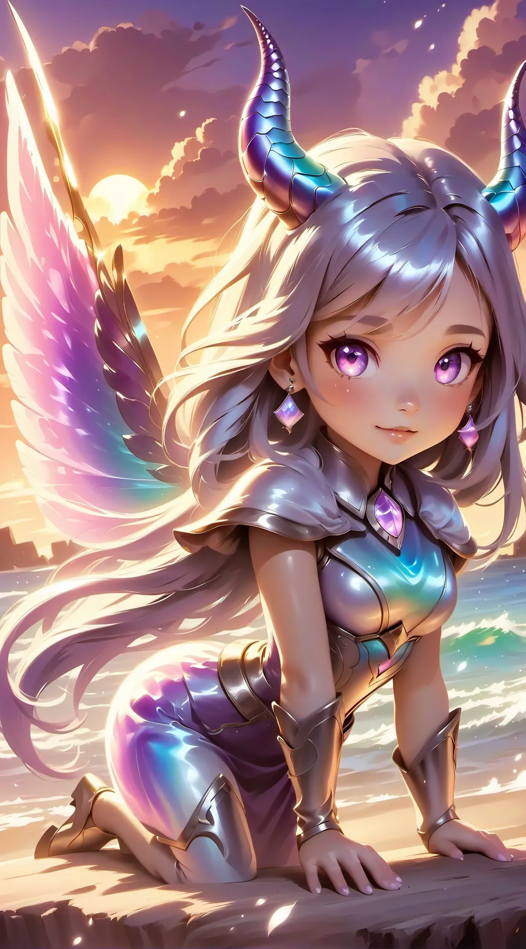 ai character: Lune background