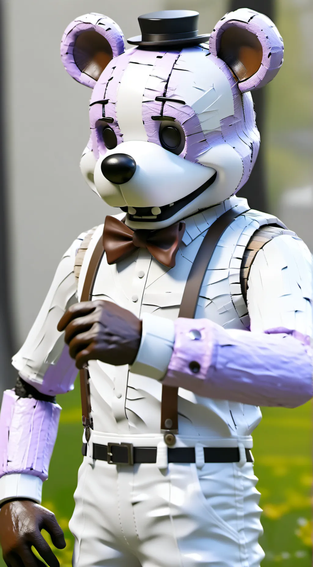 ai character: funtime Freddy  background