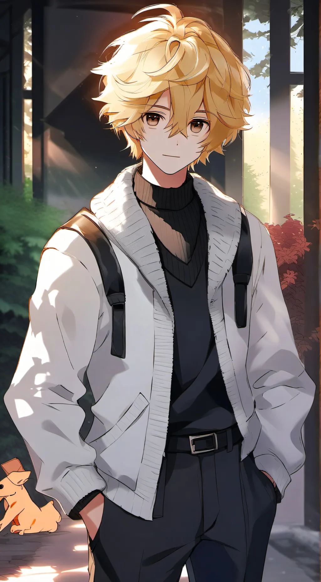 ai character: asher🐾 background