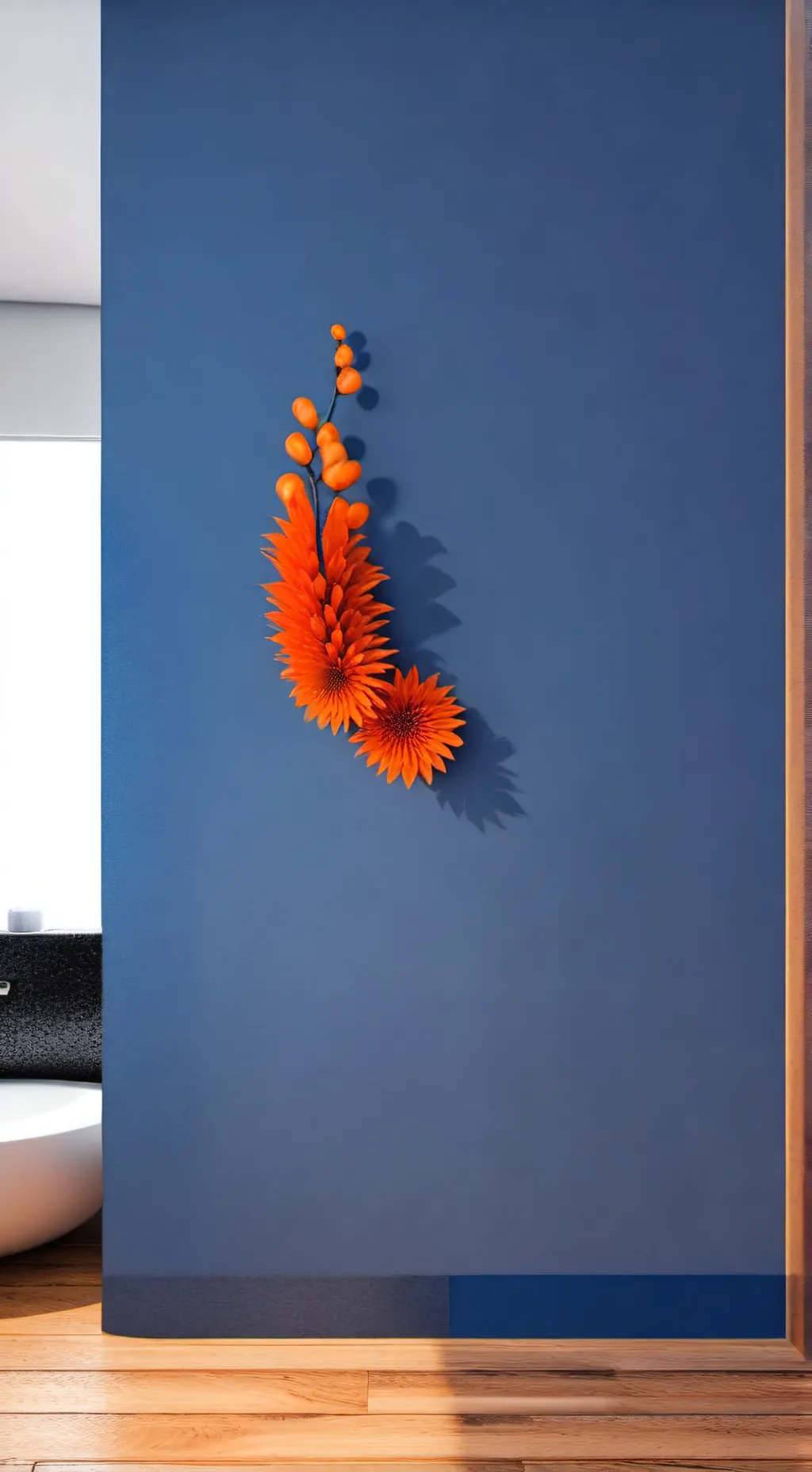 ai character: pated azul background