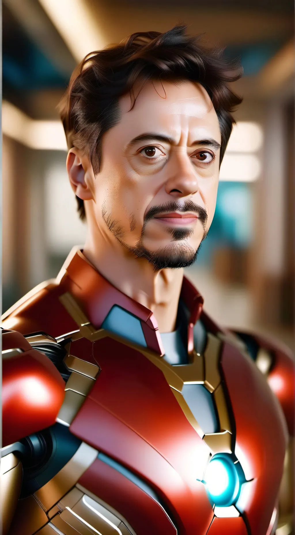 ai character: Iron Man  background