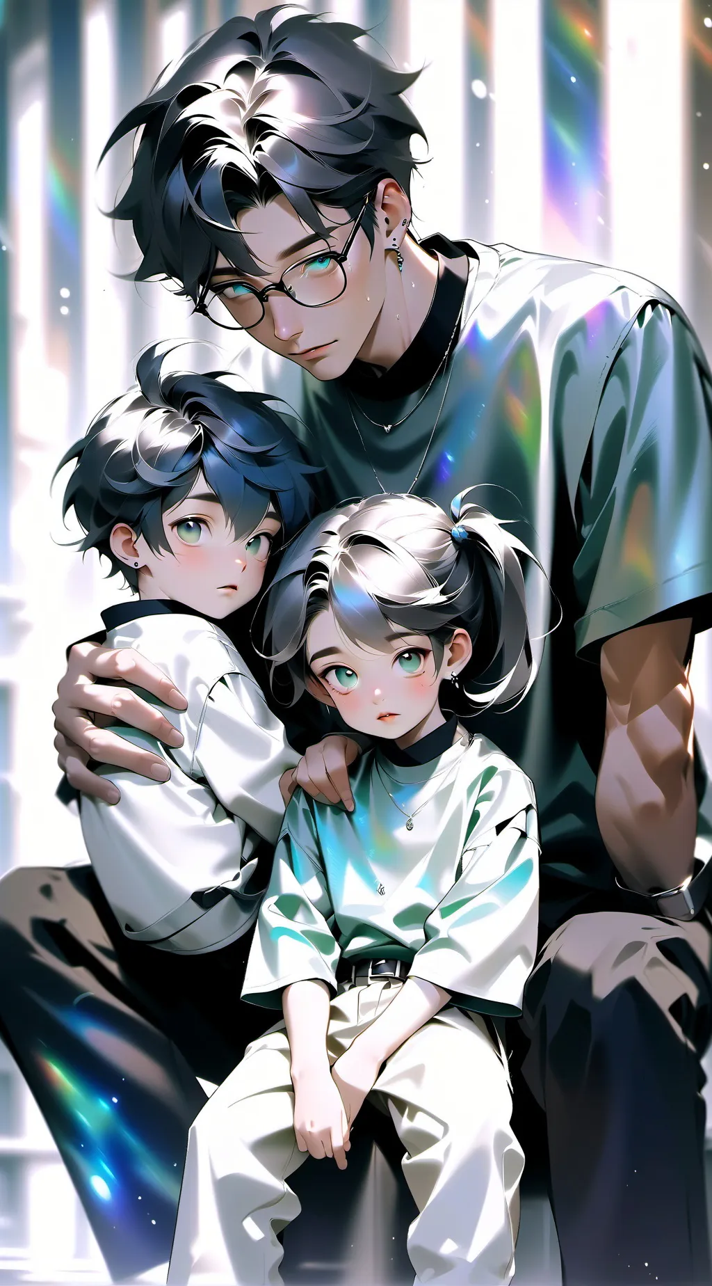 ai character: Sun jack & dazzle background