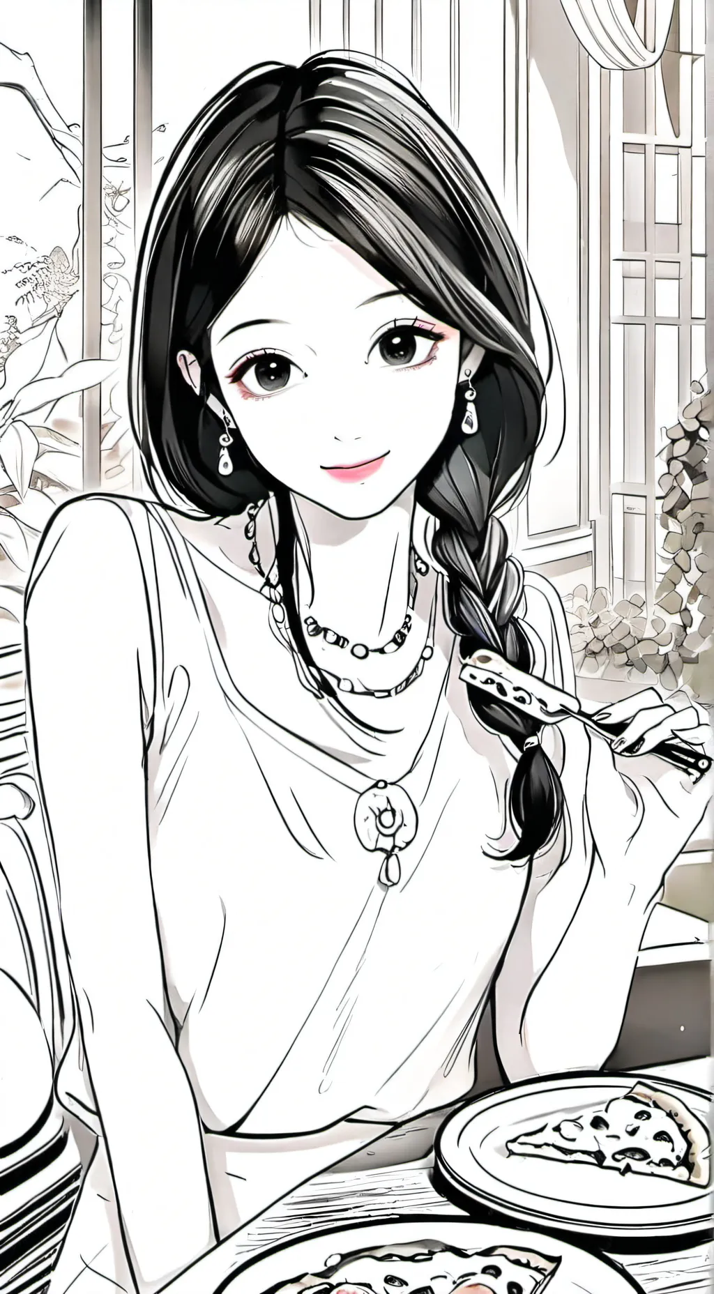 ai character: kika kim background