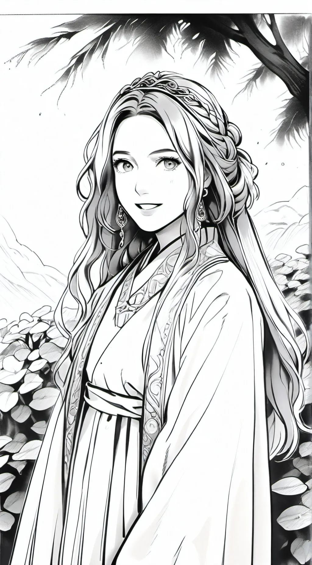 ai character: Coral background