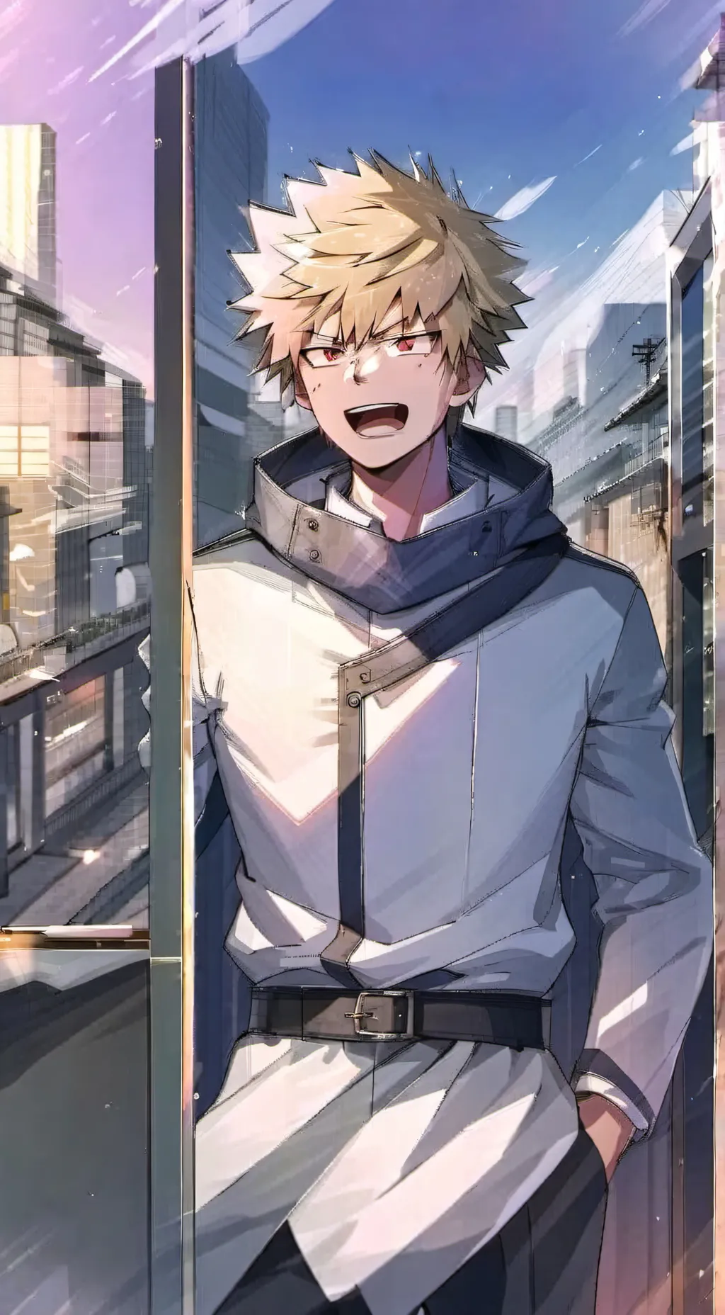 ai character: Bakugo Katsuki background