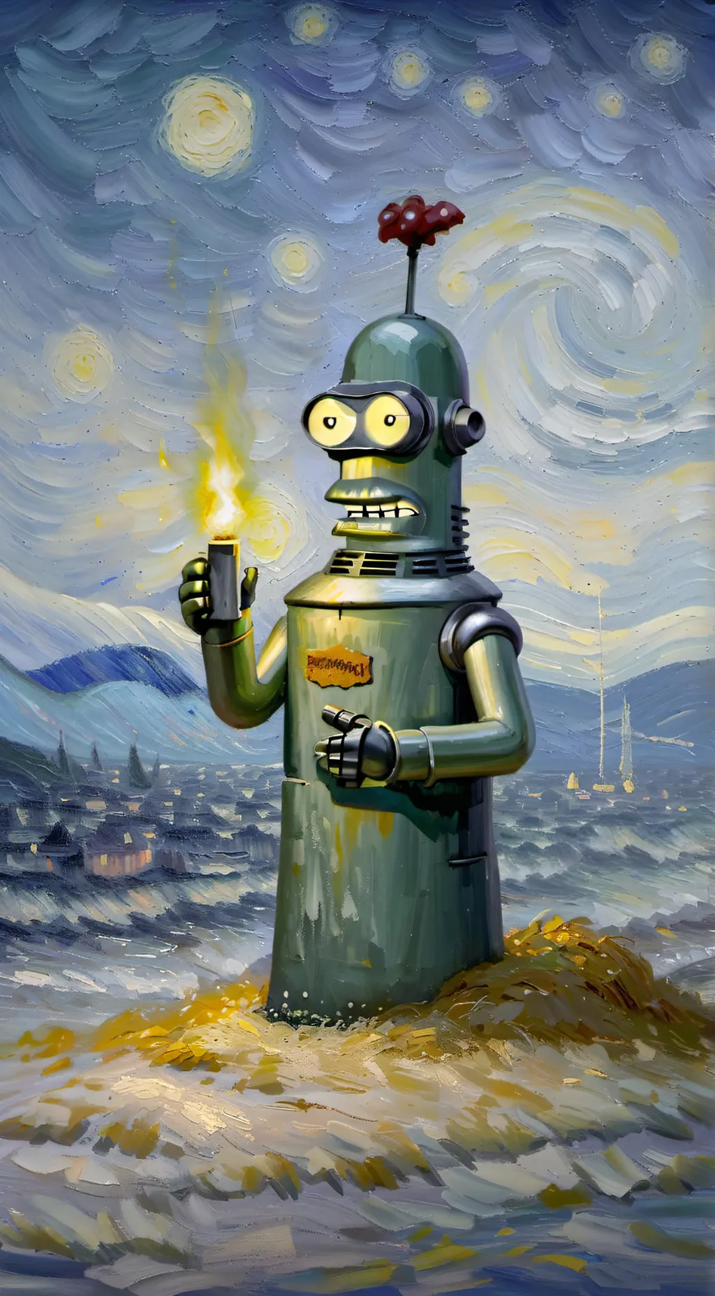 ai character: bender background