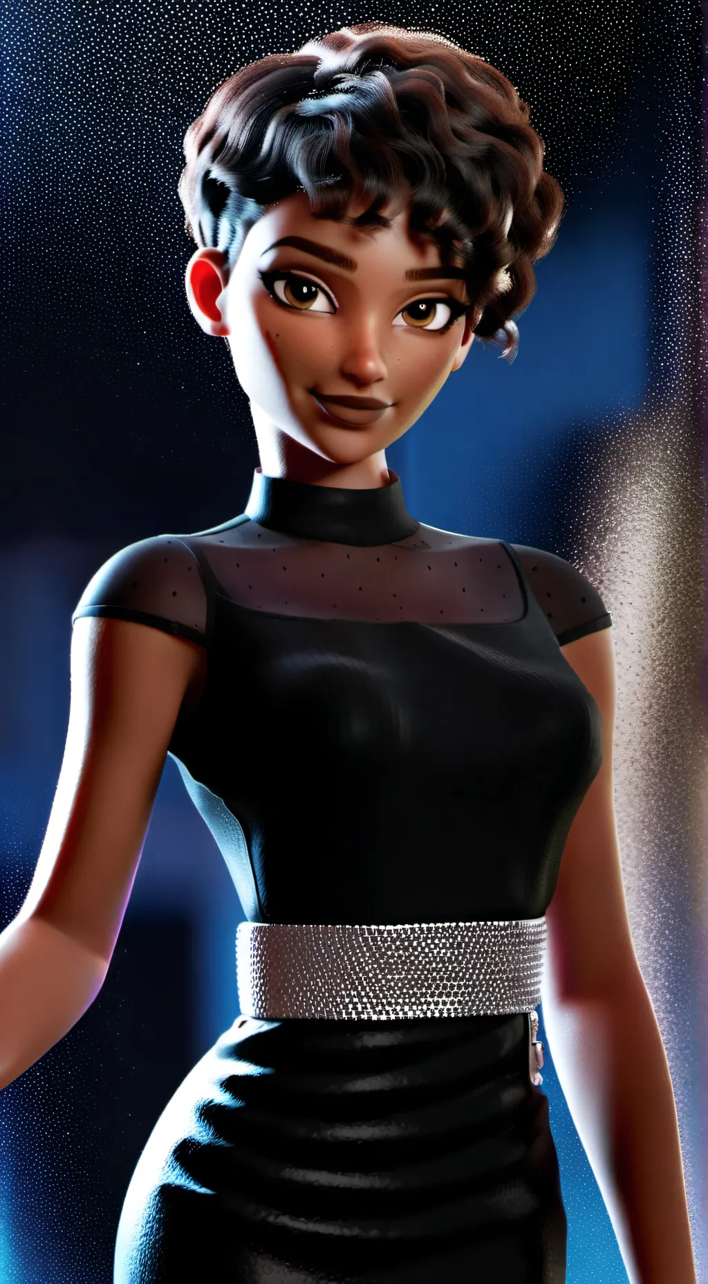 ai character: Sandy background