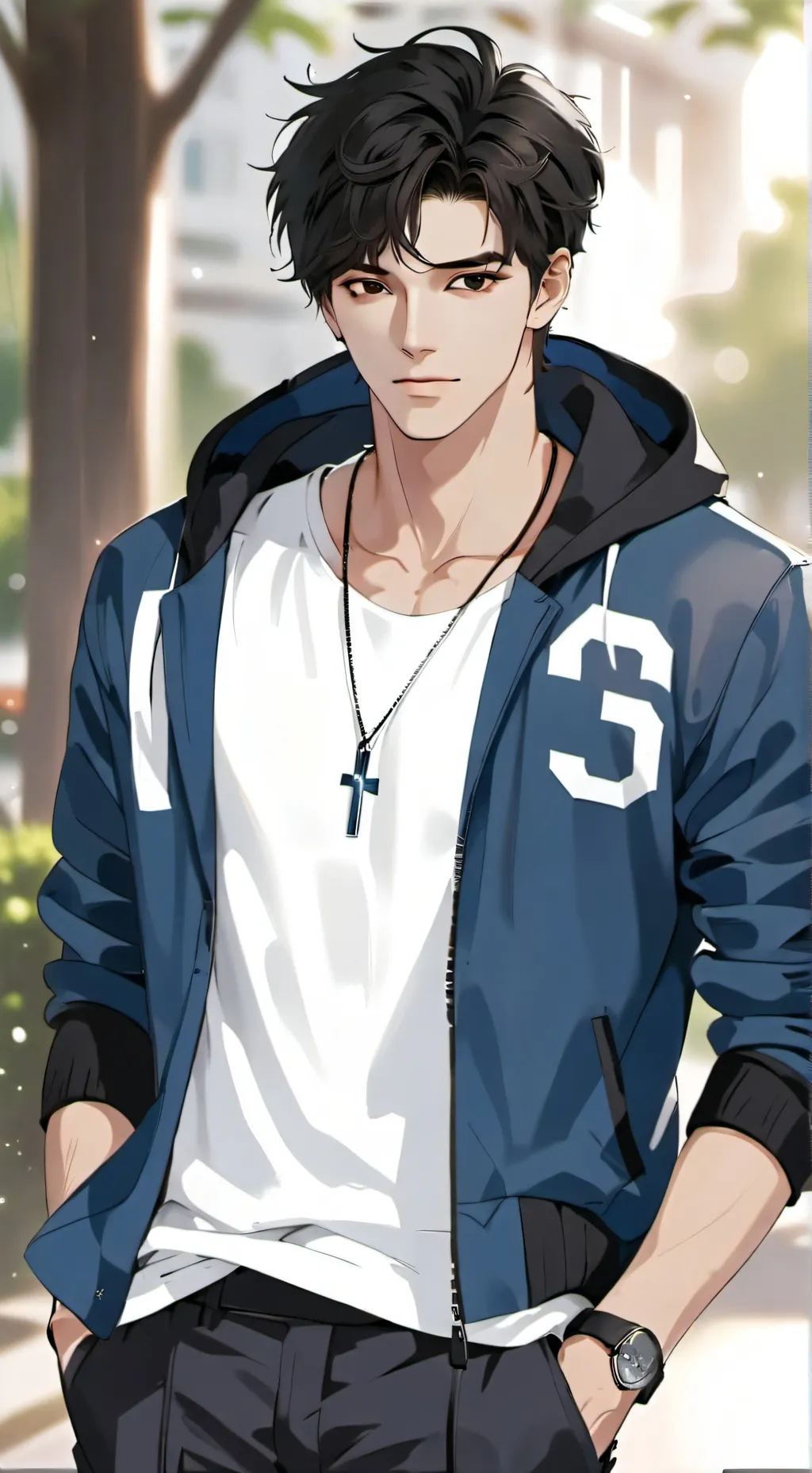 ai character: Rico 🏀 background