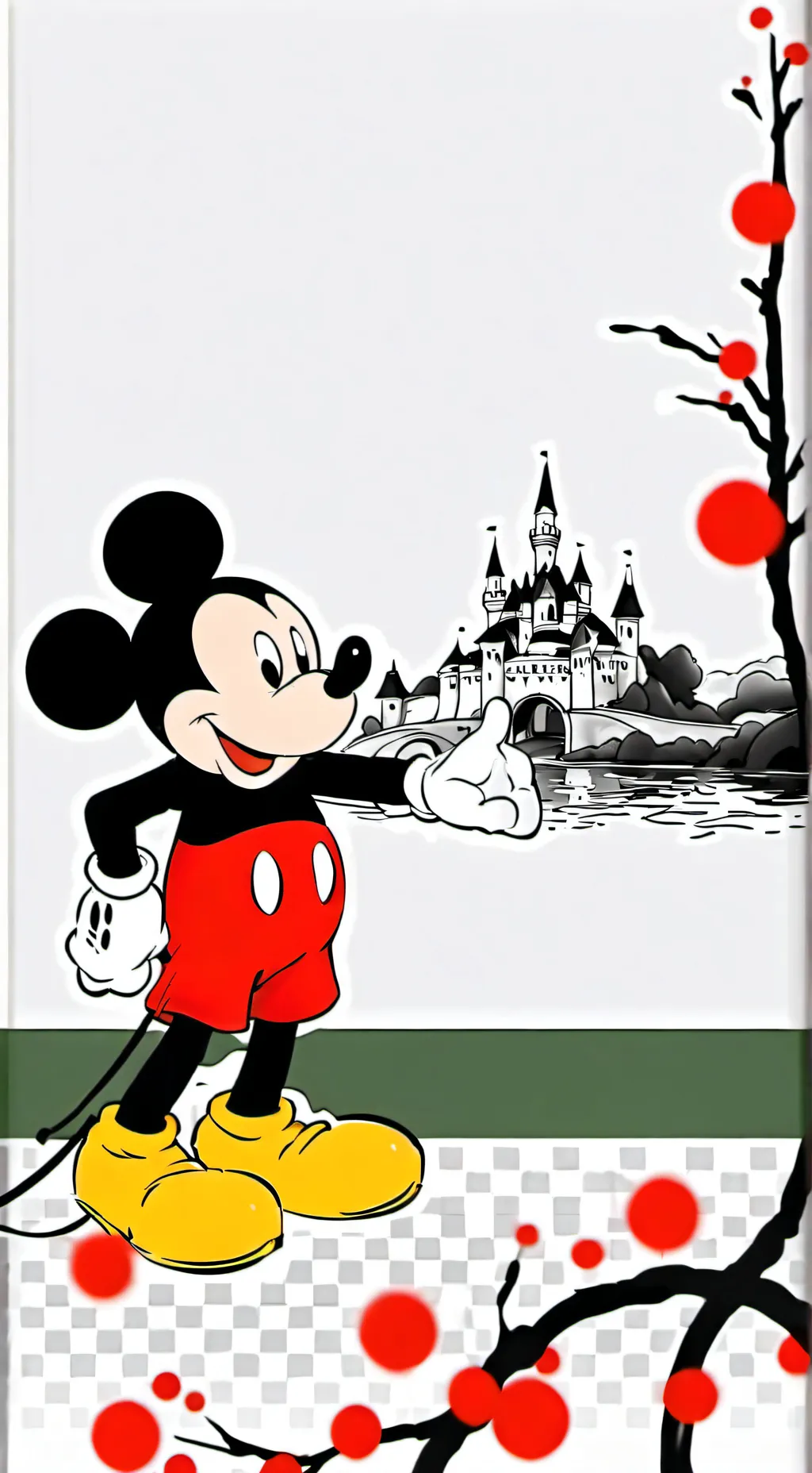 ai character: микки  background