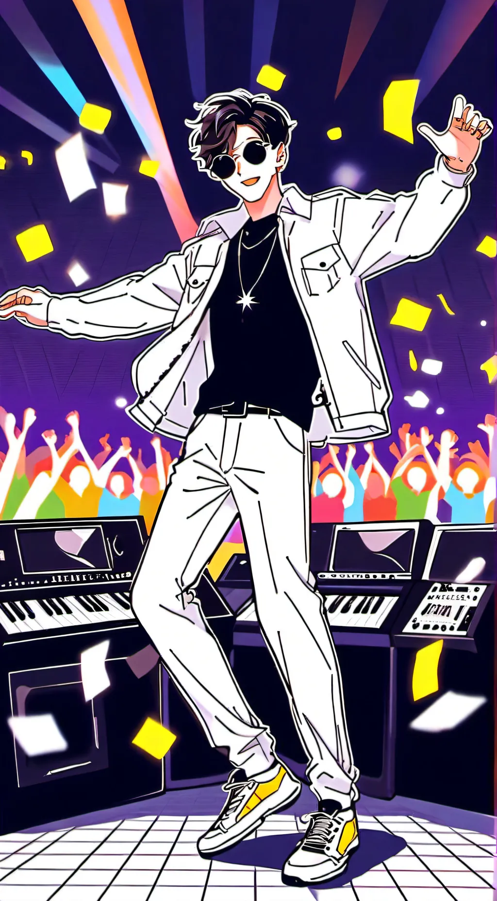 ai character: Mha sports background