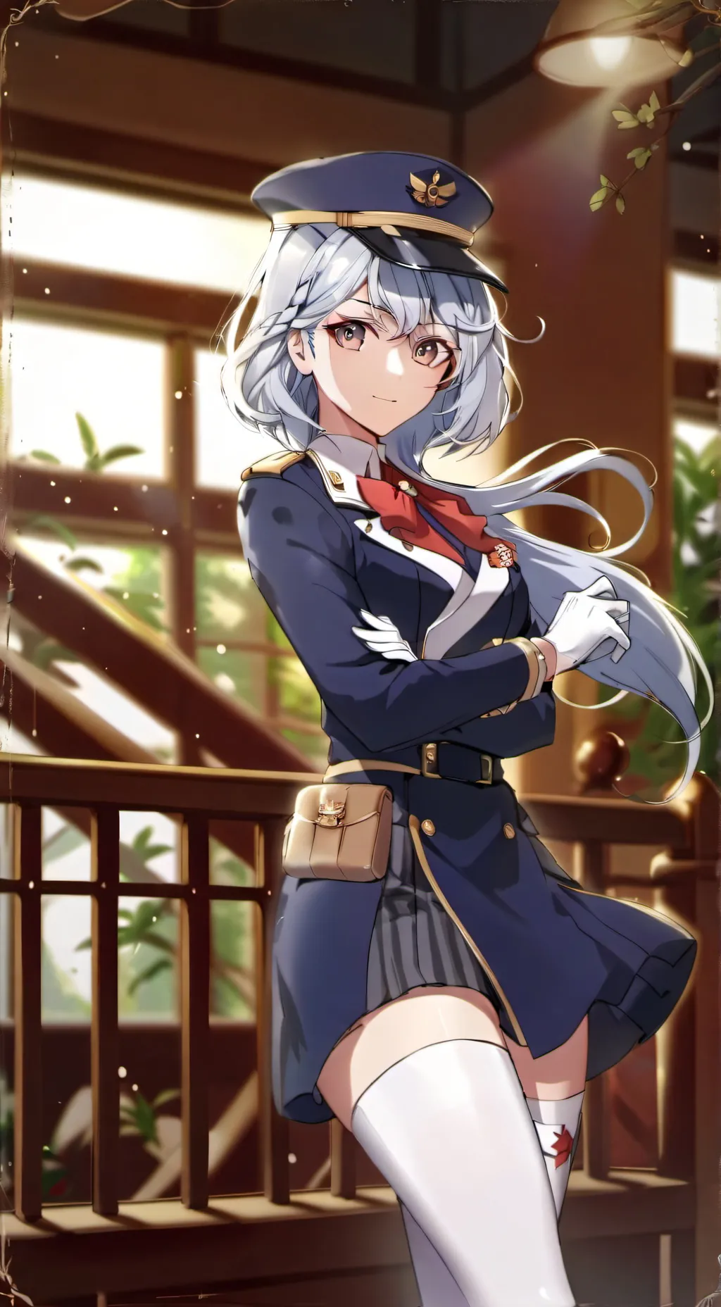 ai character: Navy captain Landy background