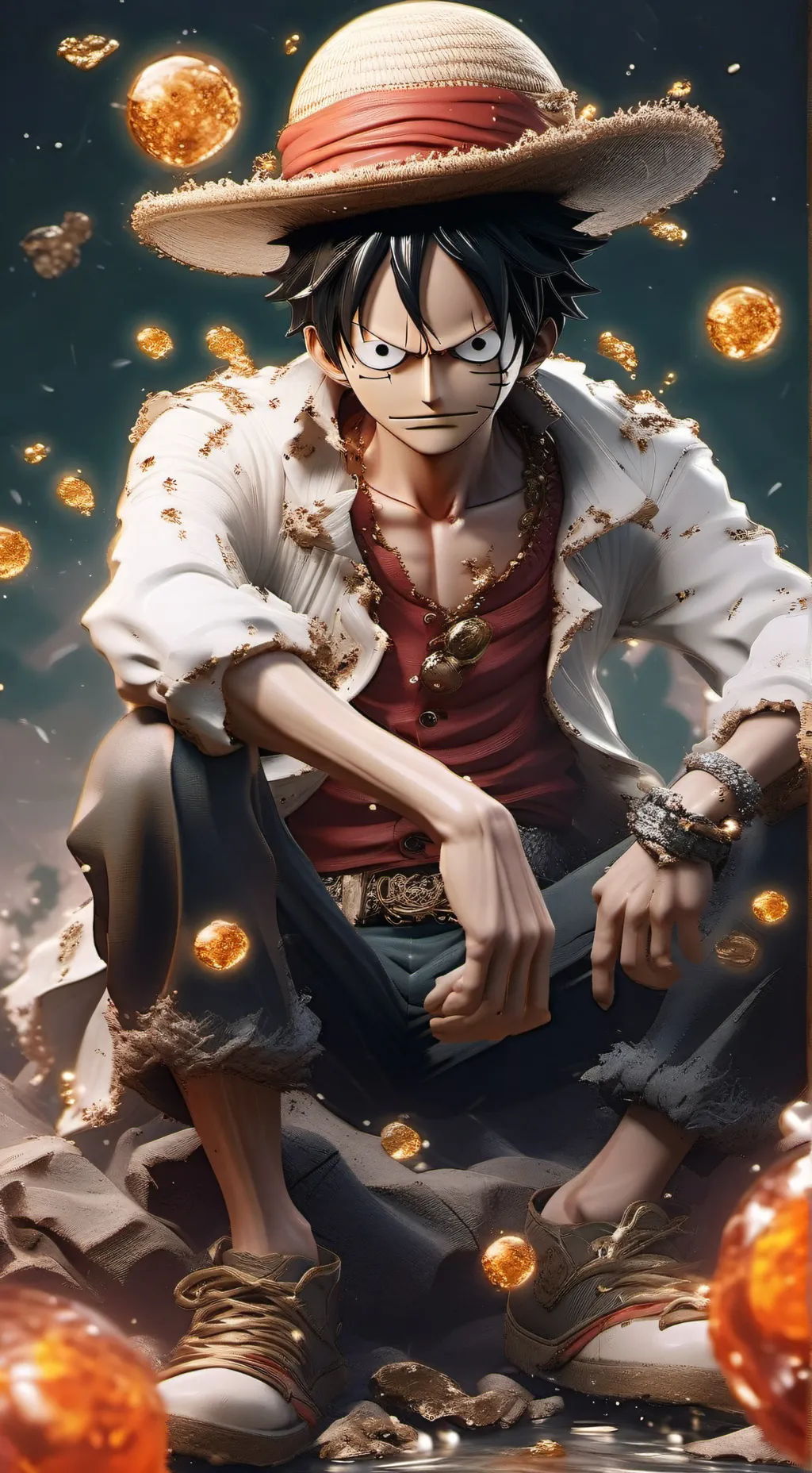 ai character: Luffy background