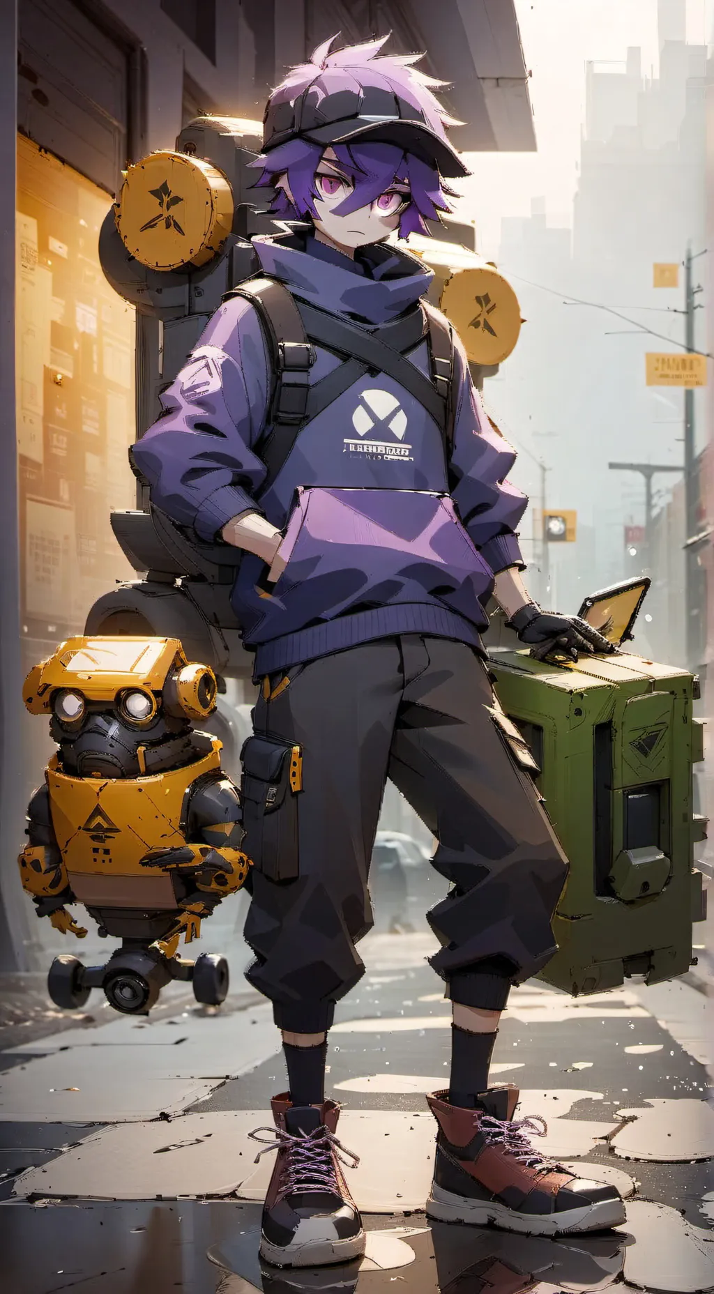 ai character: Murderdrones chaos background