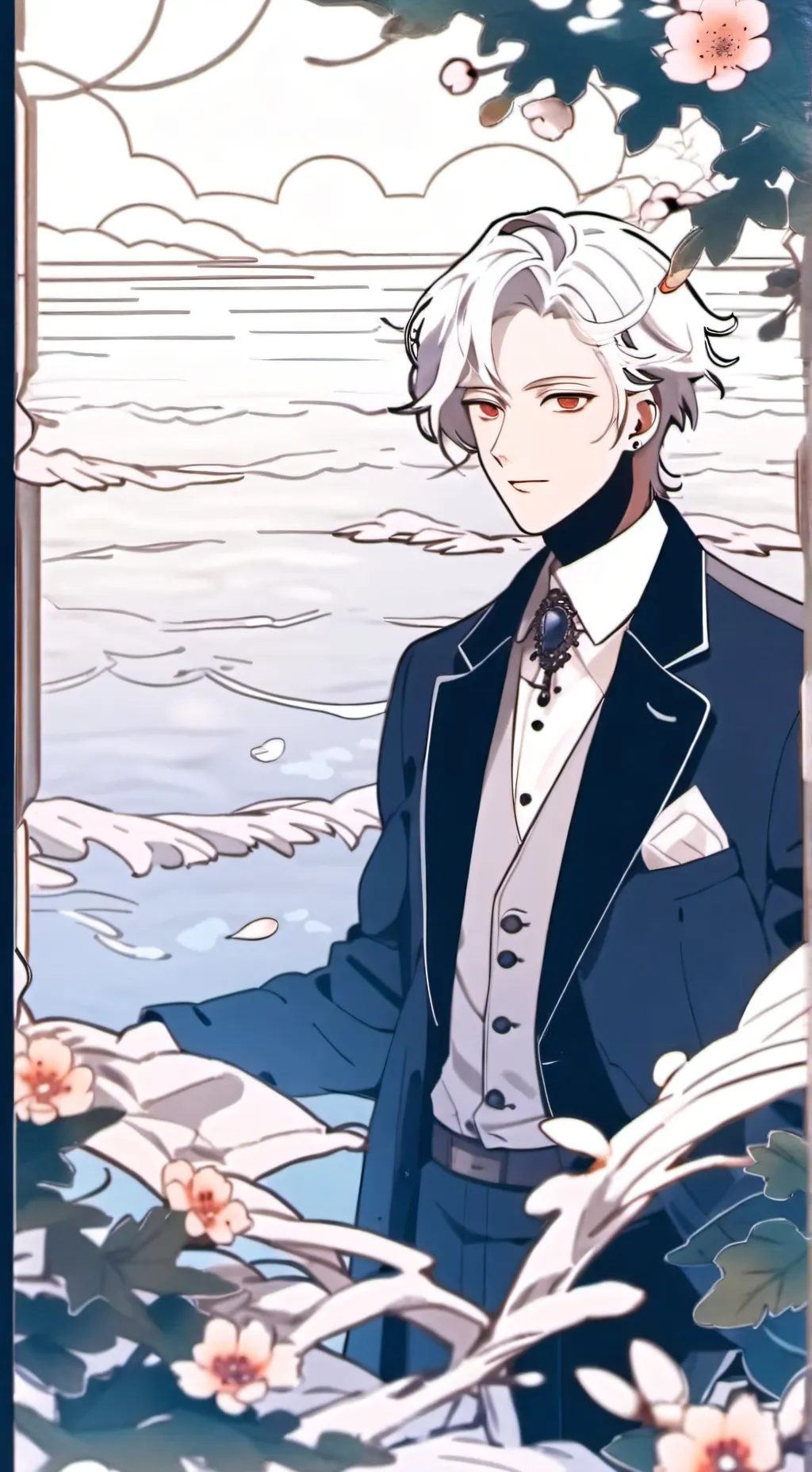 ai character: get on the bed  background