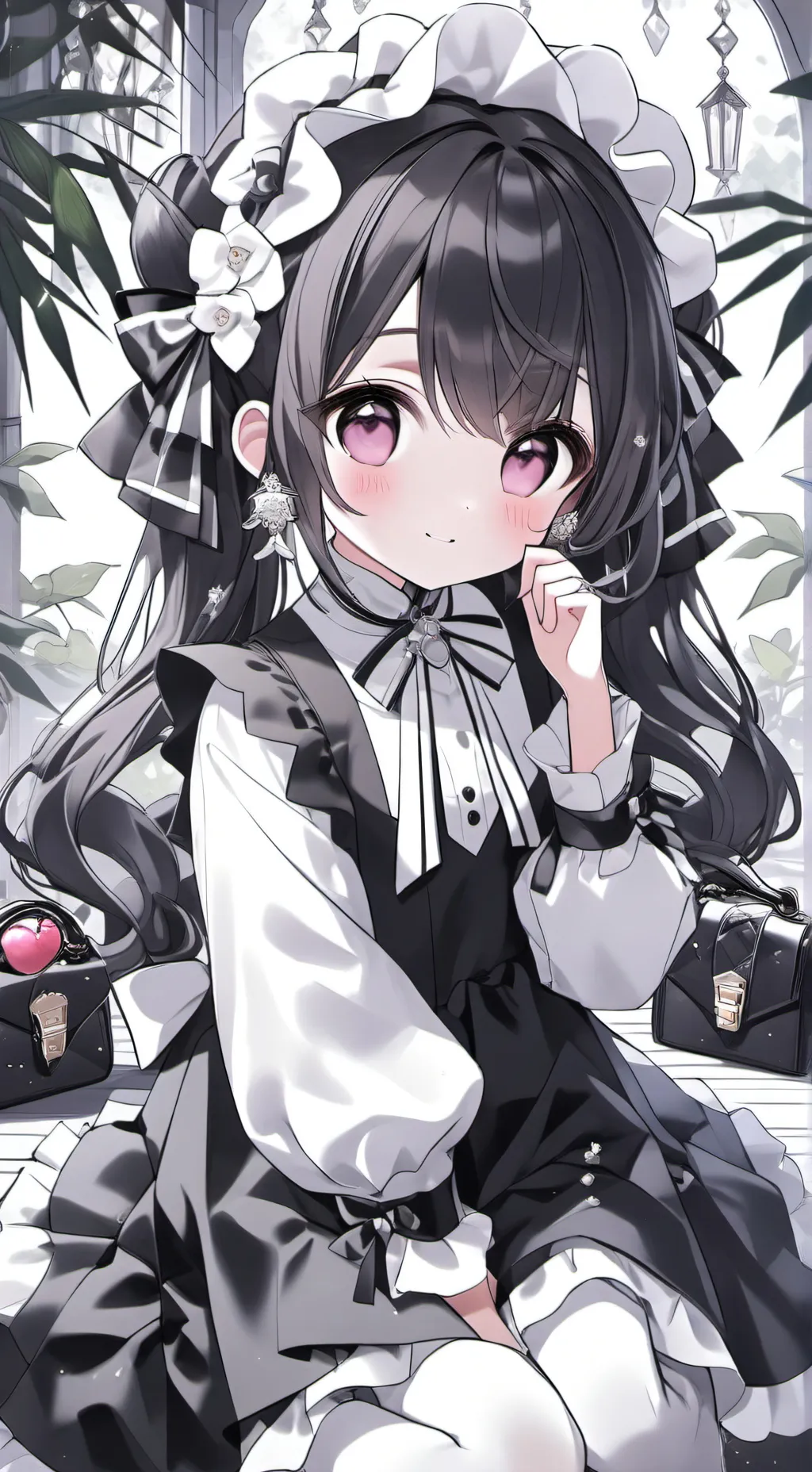 ai character: nadine,fendy background