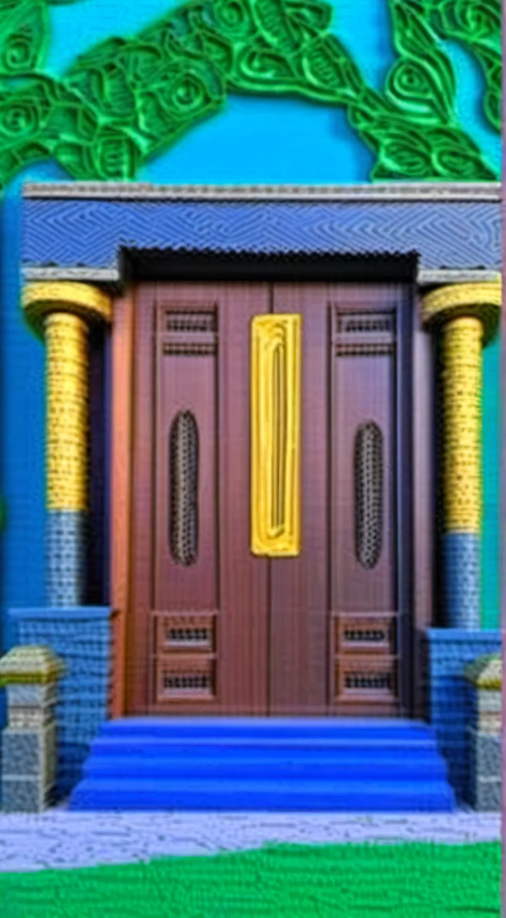 ai character: big back Dora background