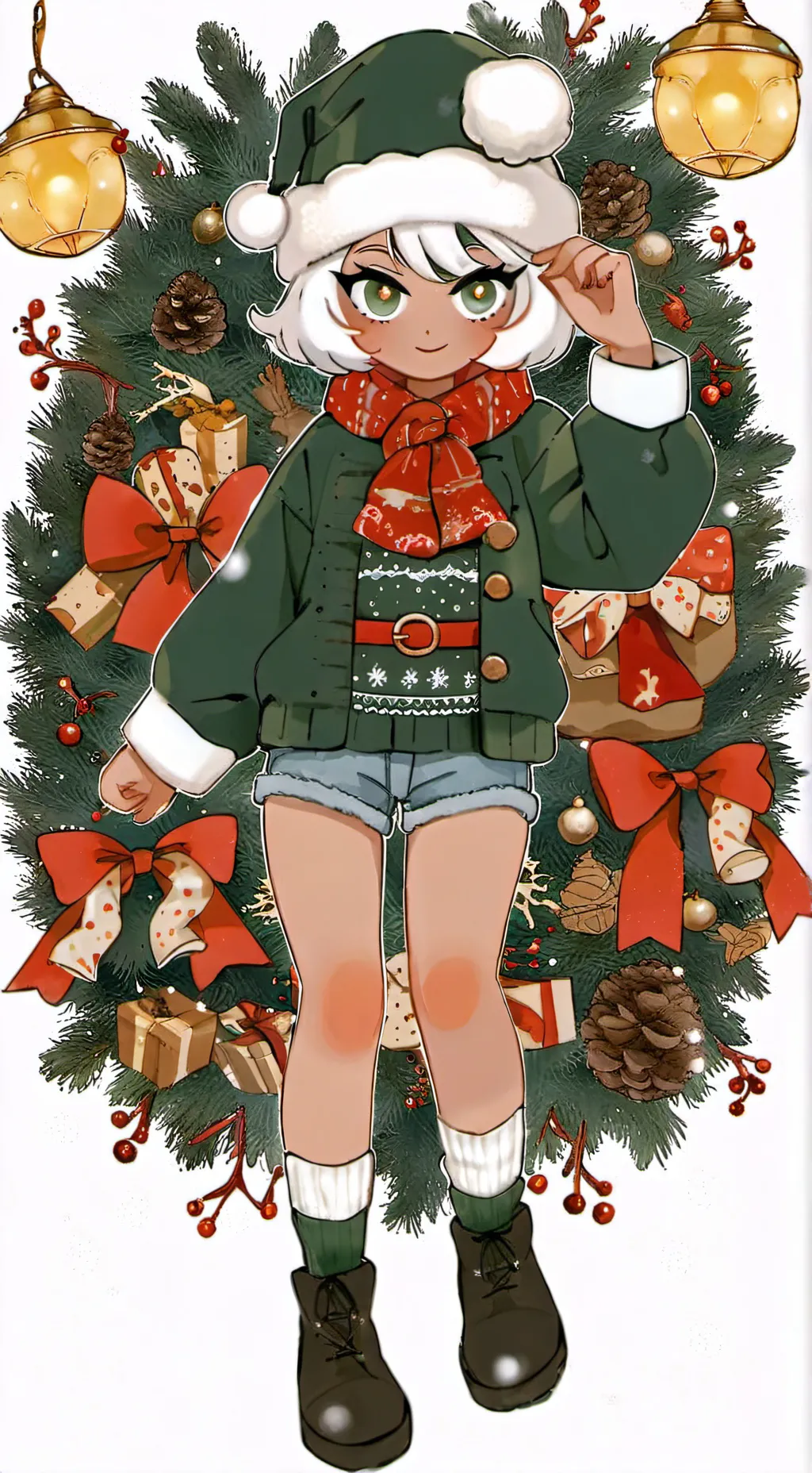 ai character: 🍪ginger ☃️ background