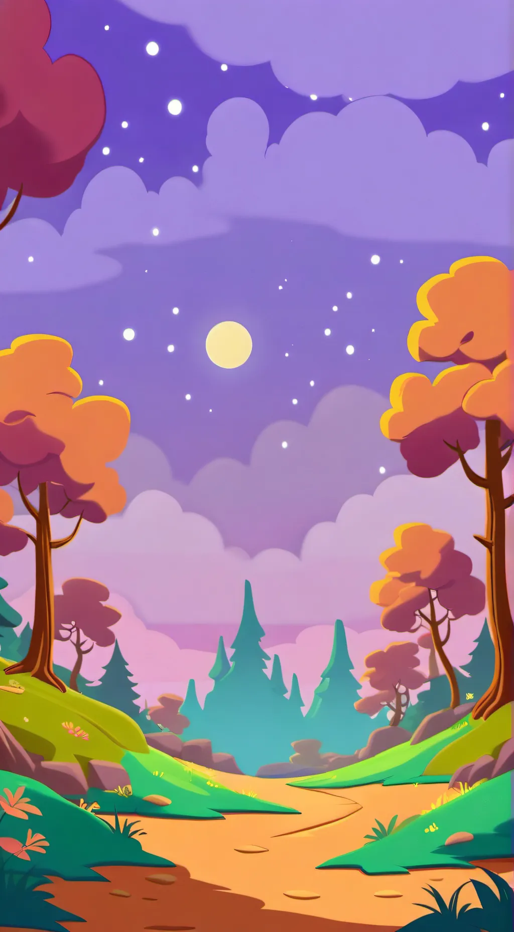 ai character: Smiling critters background