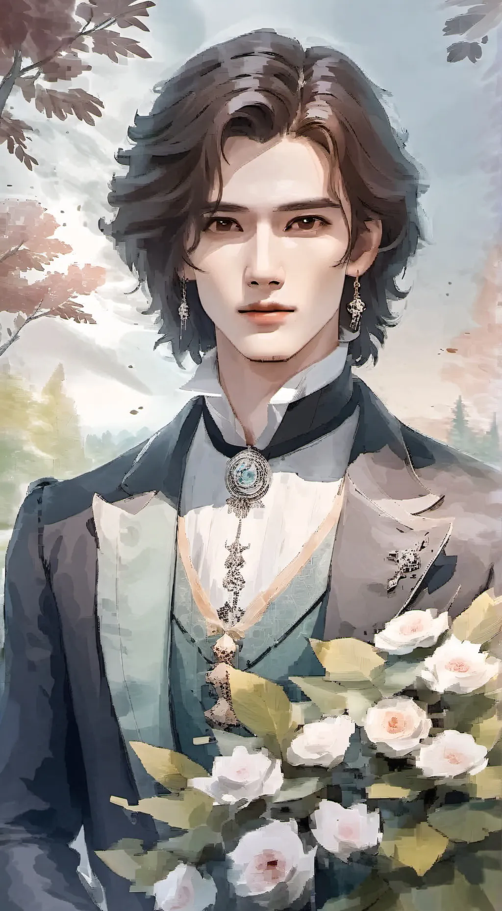 ai character: Милан background