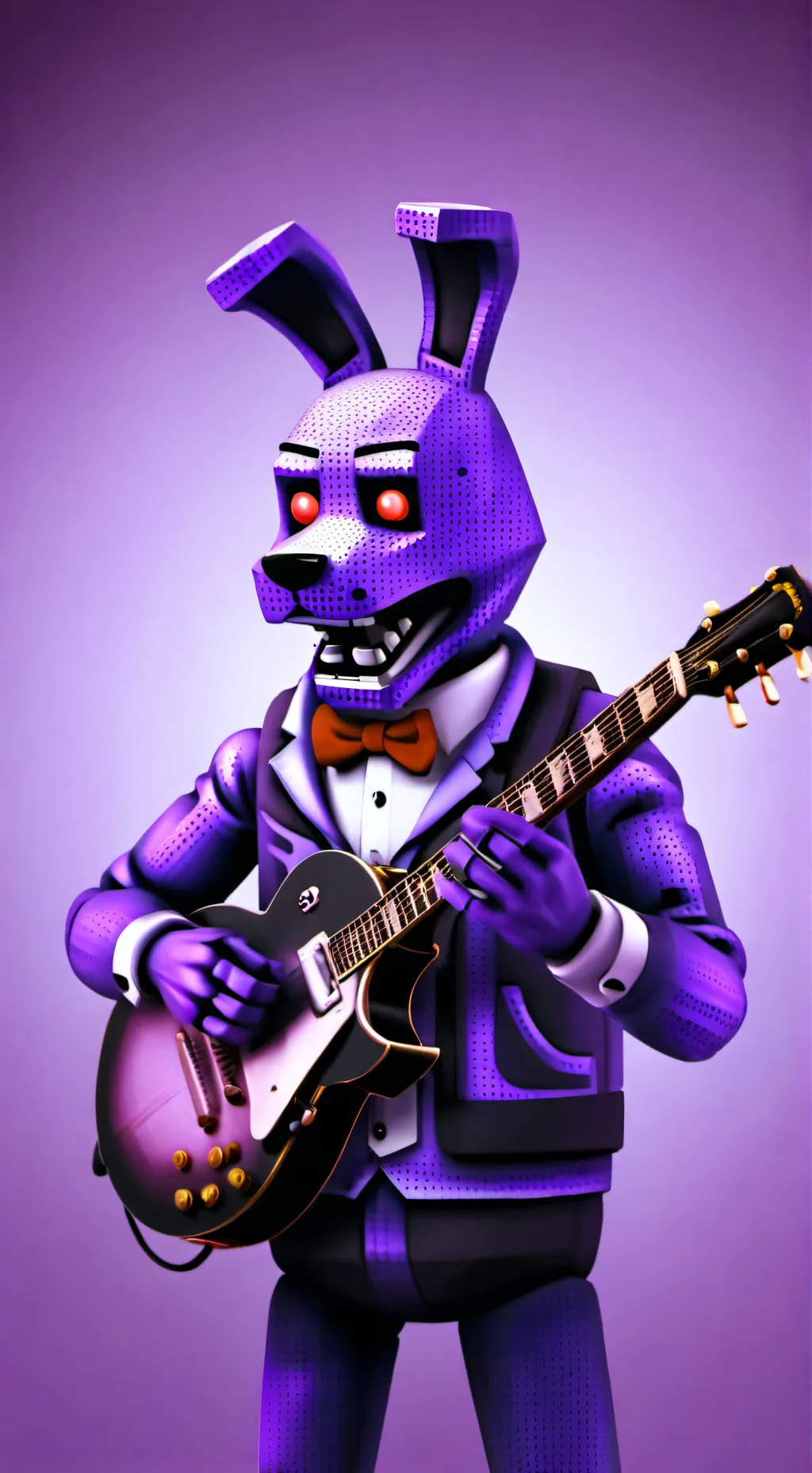 ai character: Fnaf world Bonnie  background