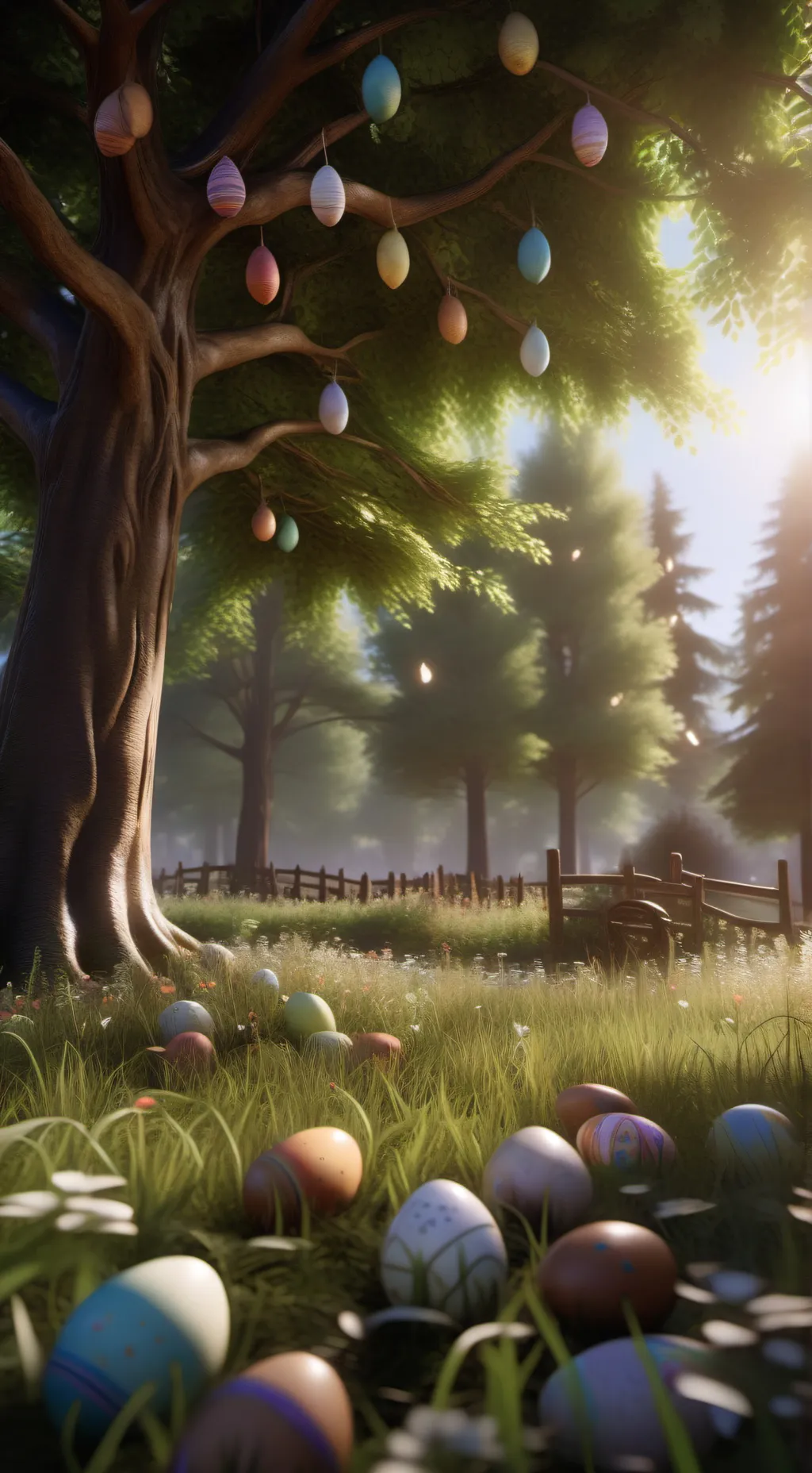 ai character: EASTER -CH- background