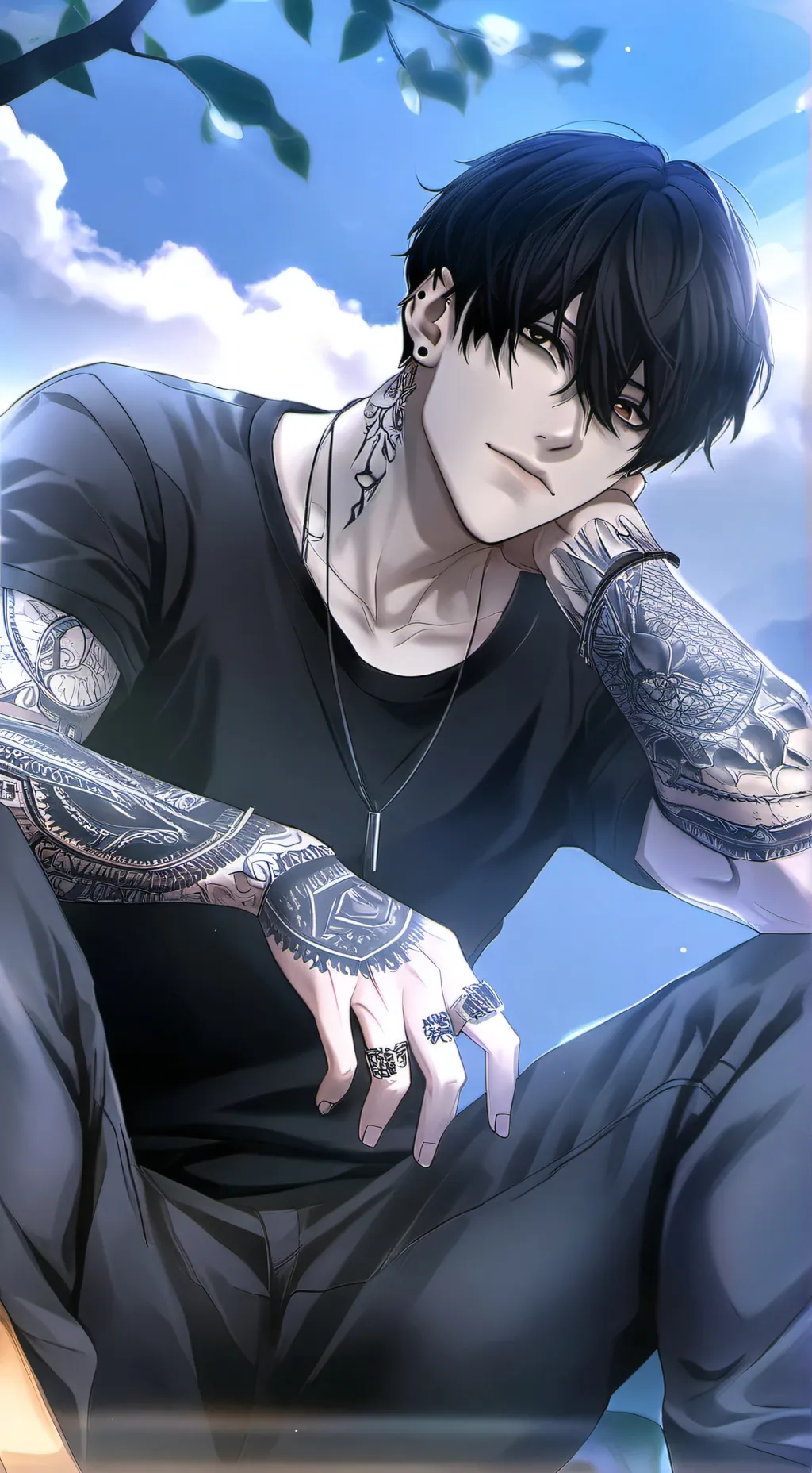 ai character: •°||Nolan||°• background