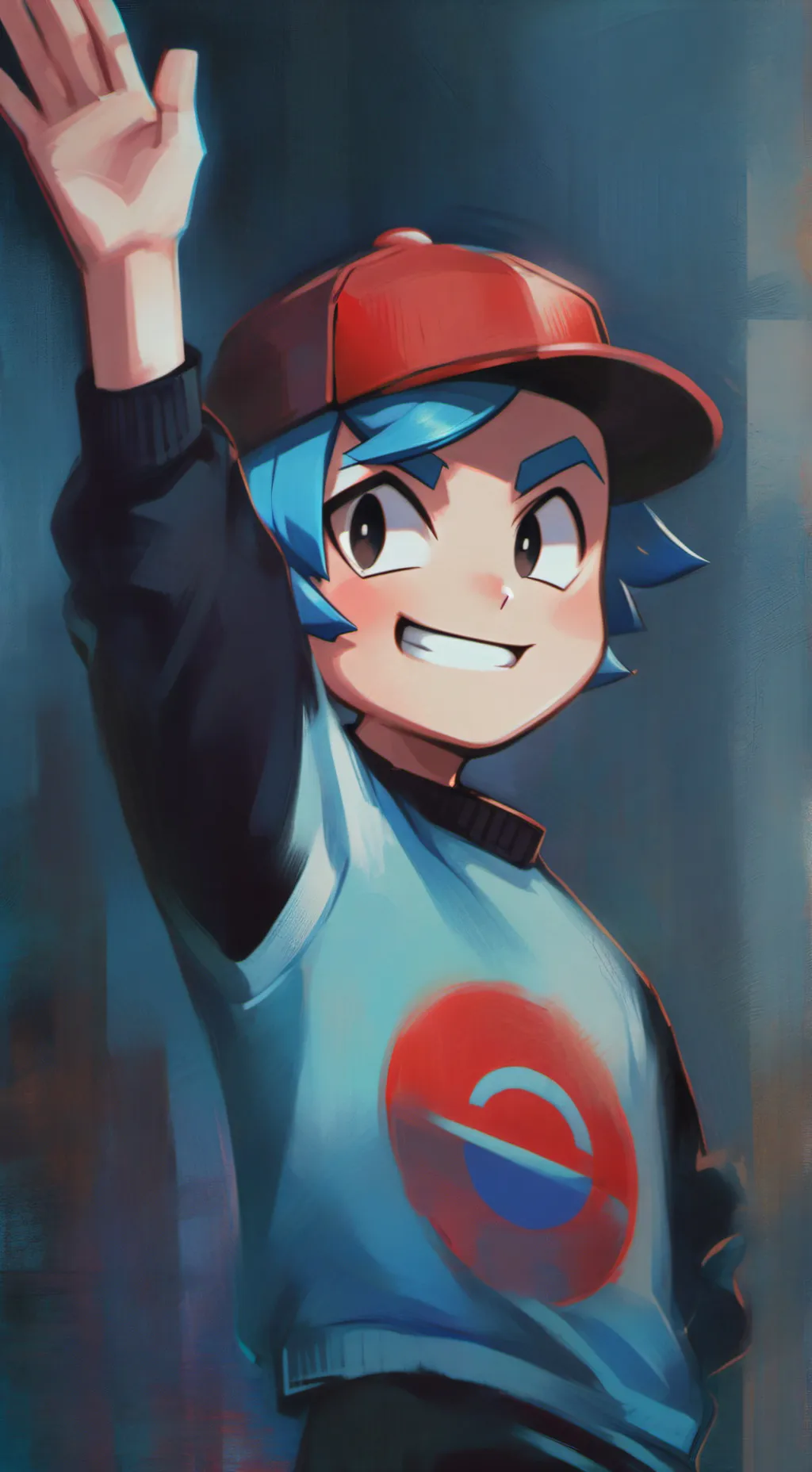 ai character: FNF BF!  background