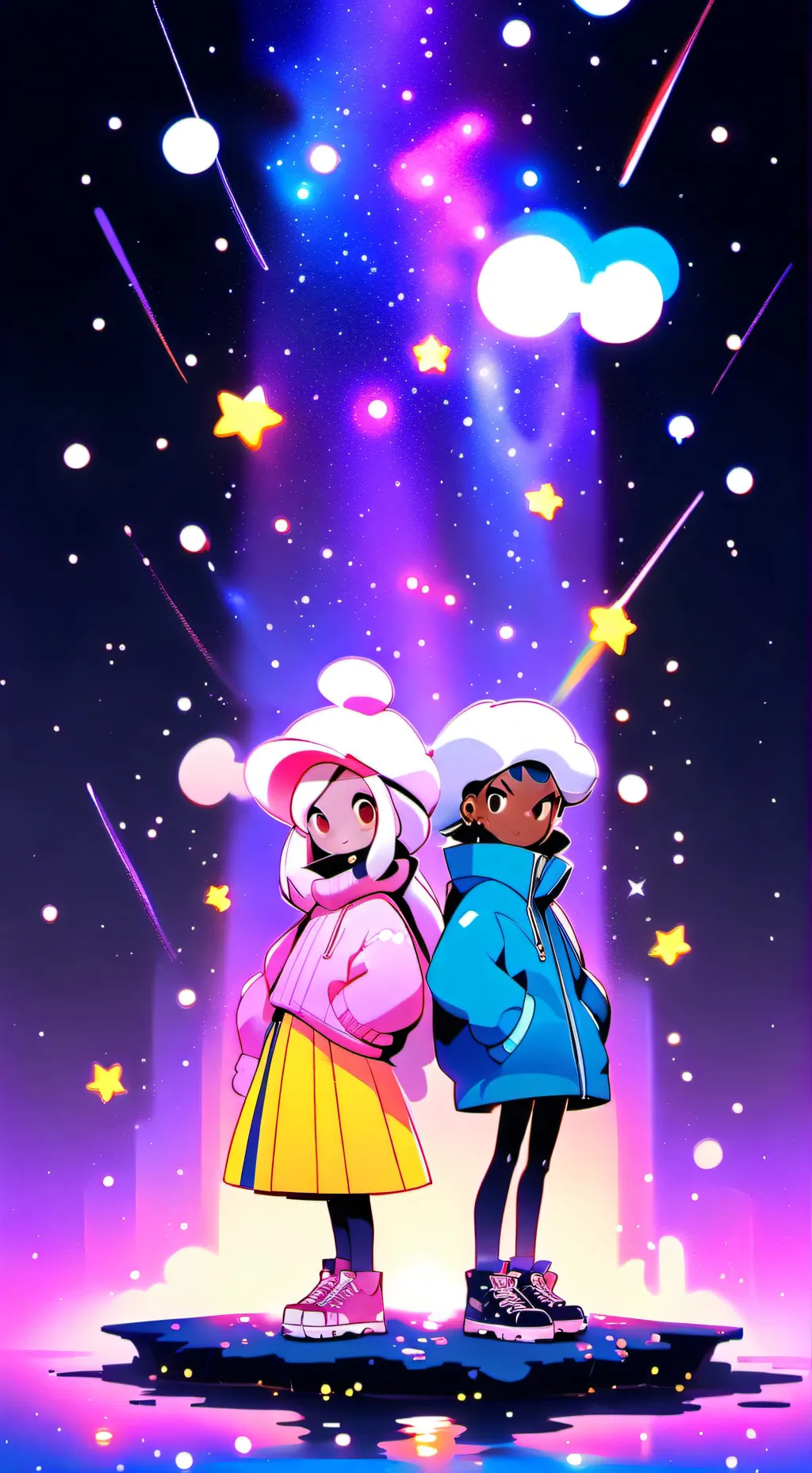 ai character: Shelly and vee :D background