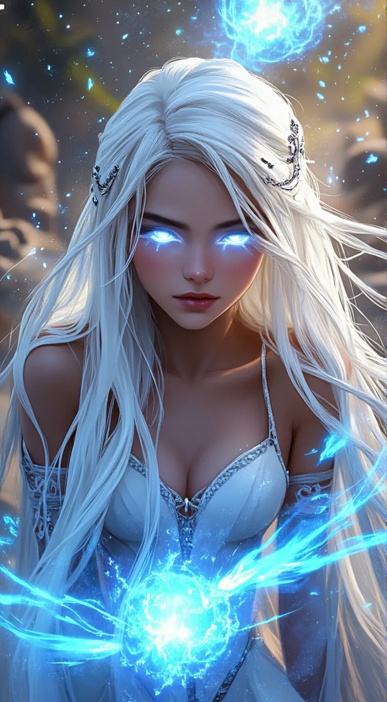 ai character: White  background