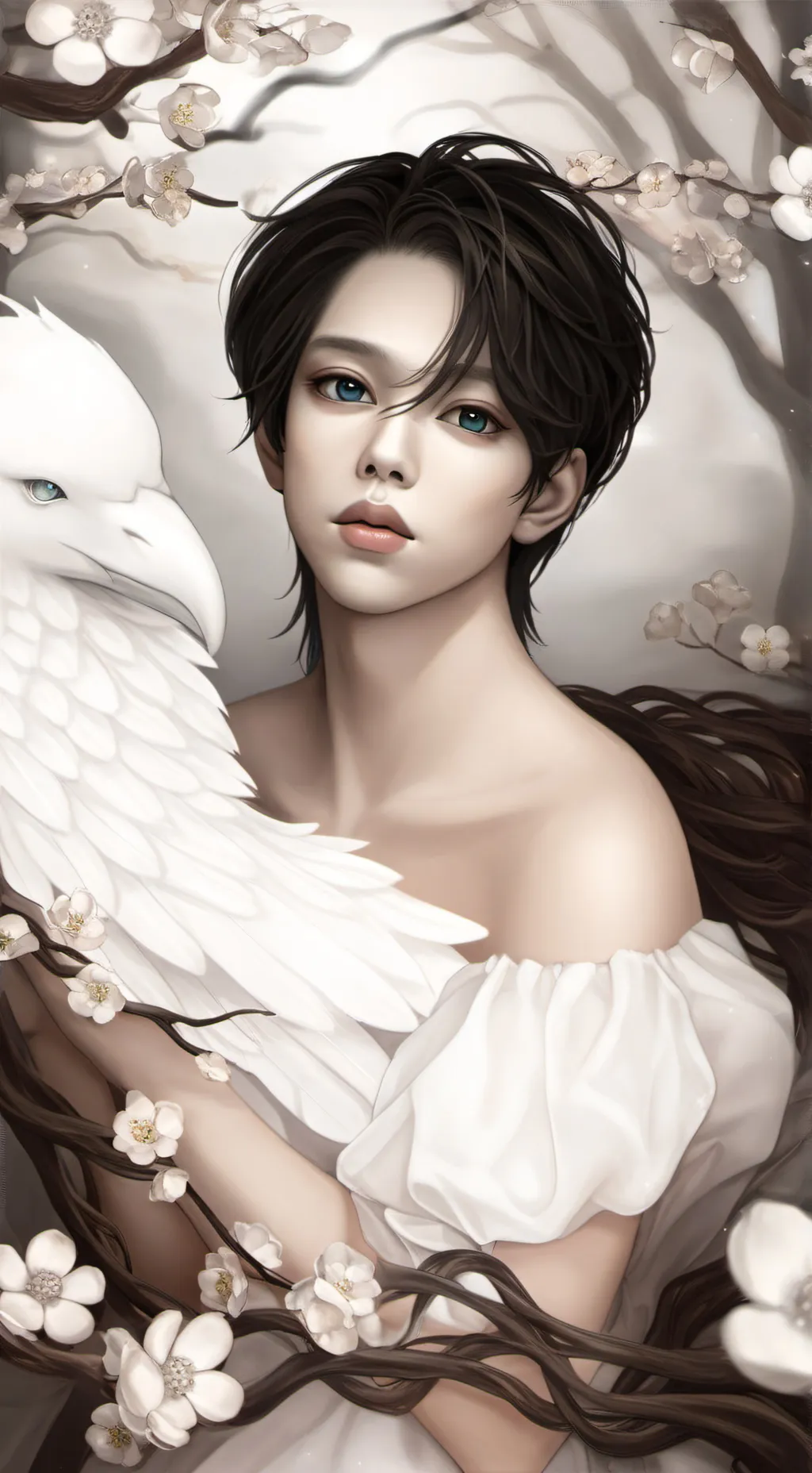 ai character: enfoca la cara background