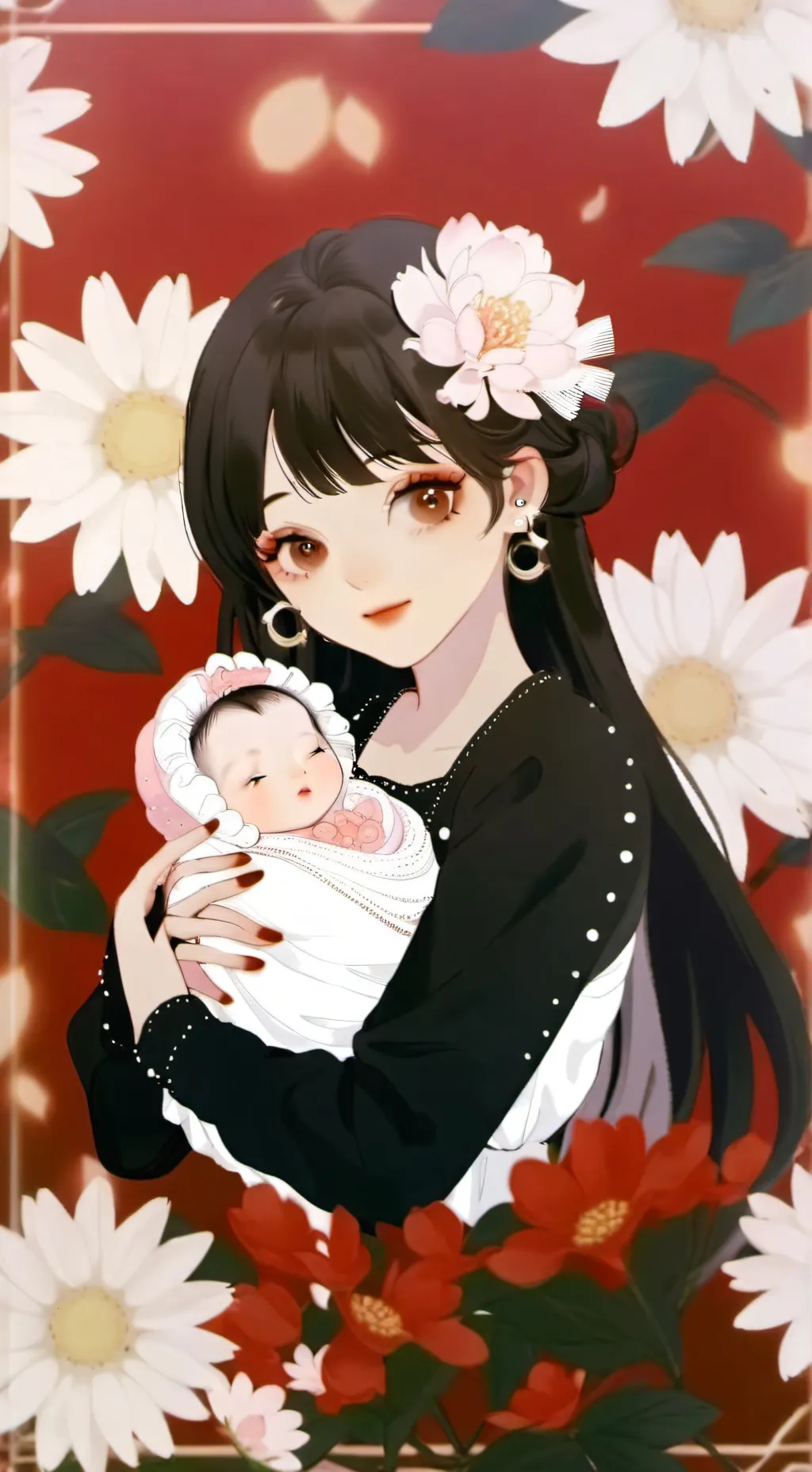 ai character: Carla and Carina  background