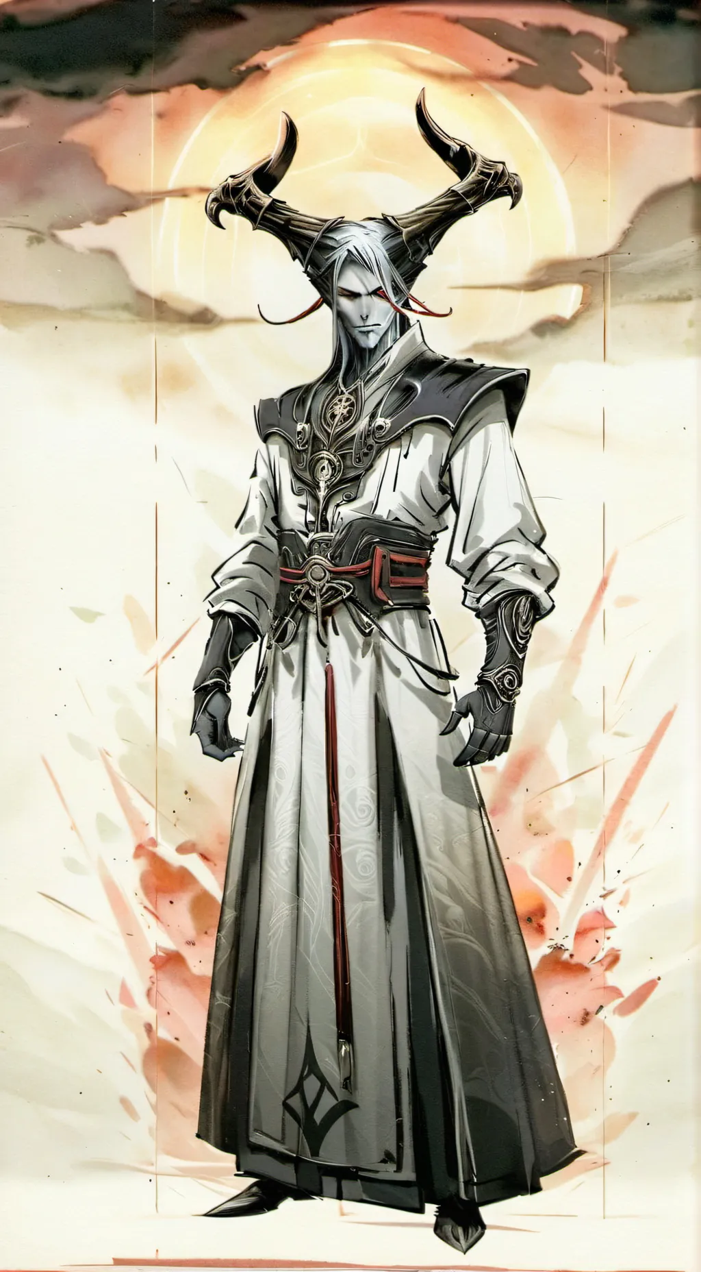 ai character: demon  background