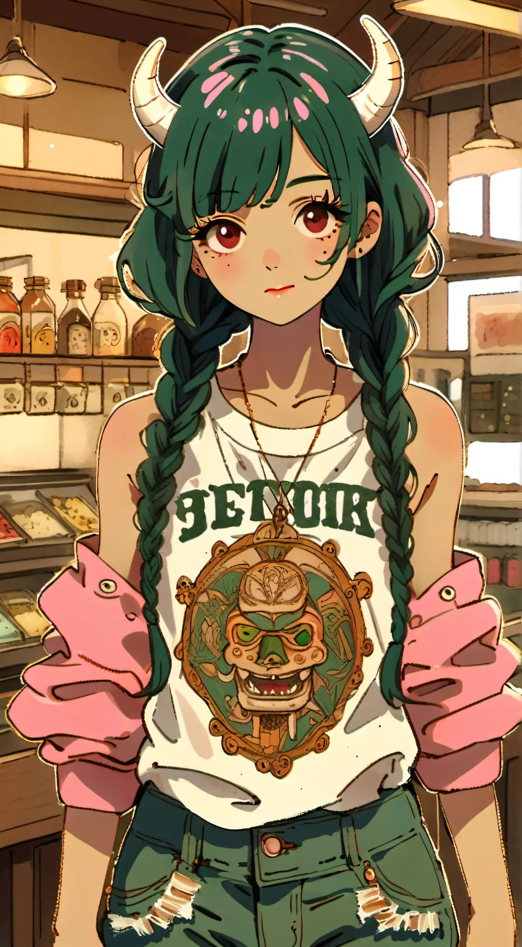 ai character: Mary Sycamore background